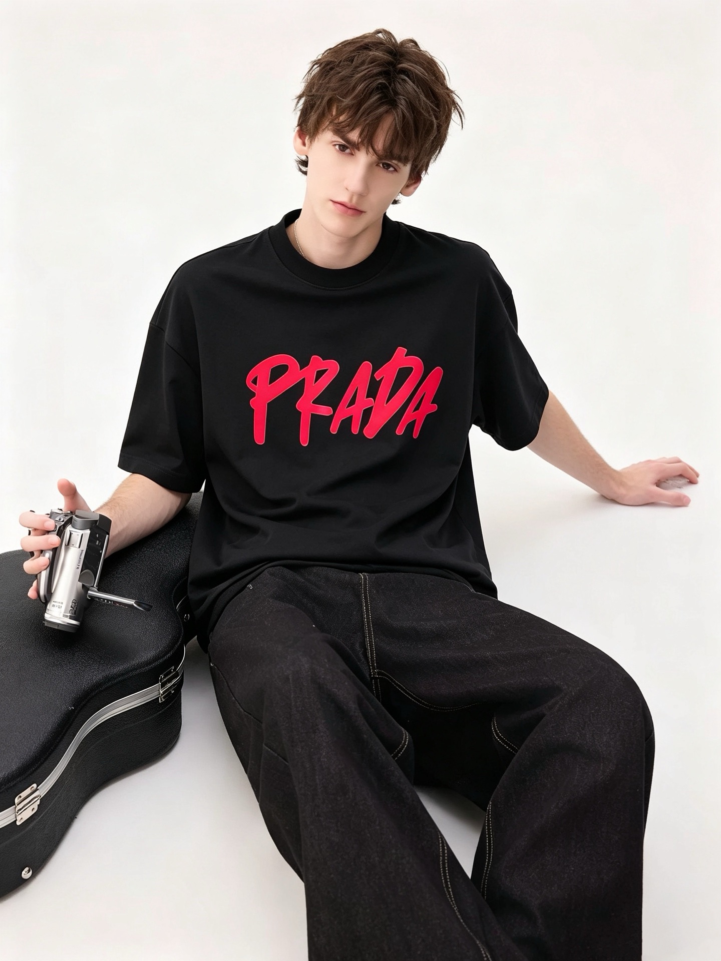 PRAD*A普*达2026春夏新款男女同款👫短袖T恤，最新款全网独家首上！！~既经典有时尚百搭，谁不爱啊，将经典再次展现