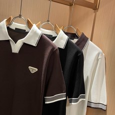 PRAD*A普*达2026春夏新款男士短袖针织短袖T恤,最新款全网独家首上!!~既经典有时尚百搭,谁不爱啊,将经典再次展 PRAD*A普*达2026春夏新款男士短袖针织短袖T恤,最新款全网独家首上!!~既经典有时尚百搭,谁不爱啊,将经典再次展