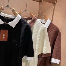 Loro Piana诺悠翩雅 2026春夏男士最新的贸易订单翻领针织短袖T恤,全品相!!上身舒适透气,不僵硬,整体有着丰 Loro Piana诺悠翩雅 2026春夏男士最新的贸易订单翻领针织短袖T恤,全品相!!上身舒适透气,不僵硬,整体有着丰