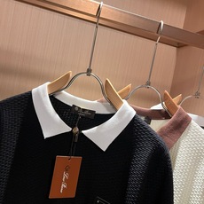 Loro Piana诺悠翩雅 2026春夏男士最新的贸易订单翻领针织短袖T恤,全品相!!上身舒适透气,不僵硬,整体有着丰 Loro Piana诺悠翩雅 2026春夏男士最新的贸易订单翻领针织短袖T恤,全品相!!上身舒适透气,不僵硬,整体有着丰