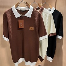 Loro Piana诺悠翩雅 2026春夏男士最新的贸易订单翻领针织短袖T恤,全品相!!上身舒适透气,不僵硬,整体有着丰 Loro Piana诺悠翩雅 2026春夏男士最新的贸易订单翻领针织短袖T恤,全品相!!上身舒适透气,不僵硬,整体有着丰