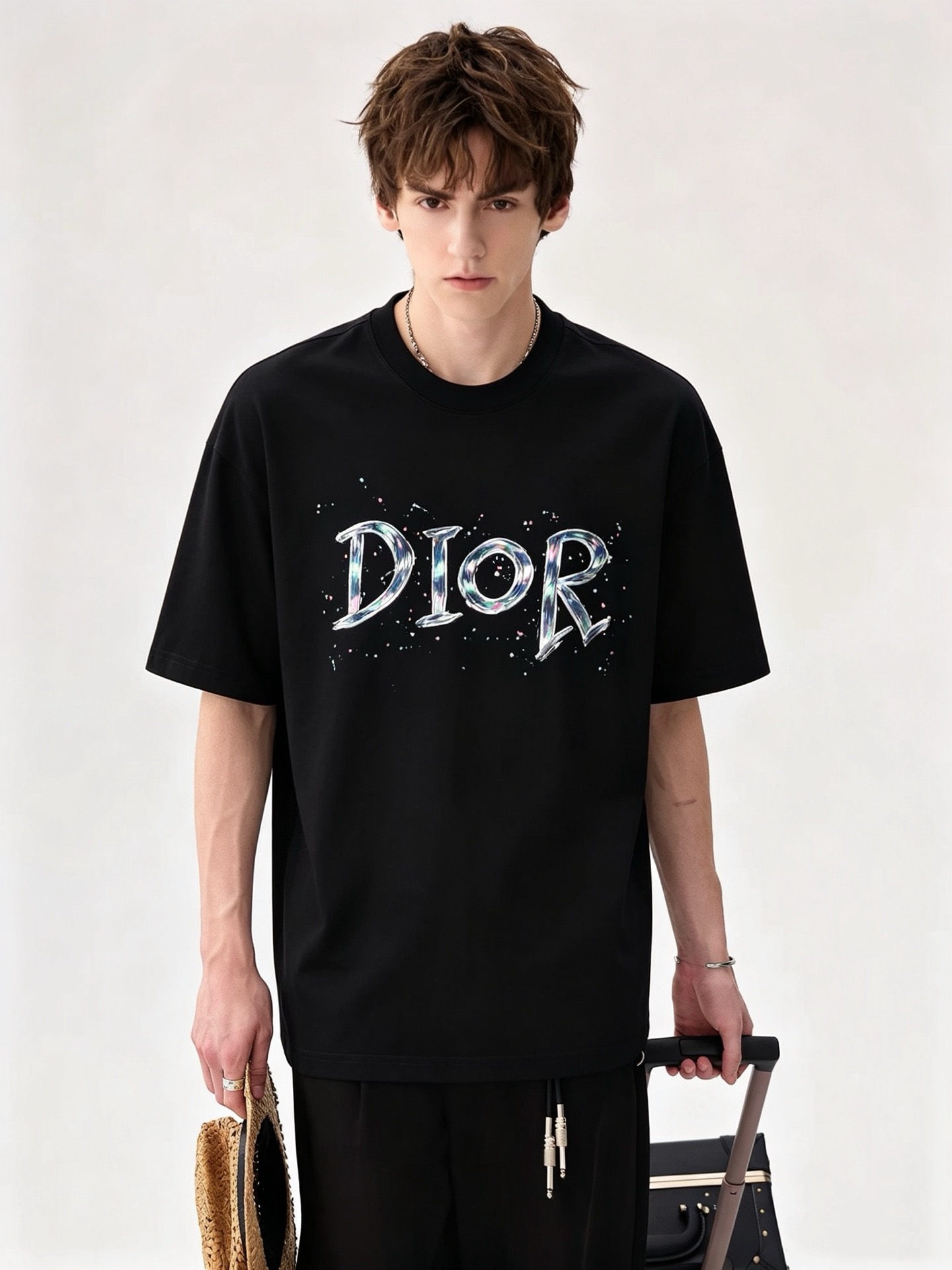 Dio*迪家 2026春夏新款男女同款👫短袖T恤，专柜同步发售！定制专属260克纯棉面料，定制原版工艺螺纹，胸前logo