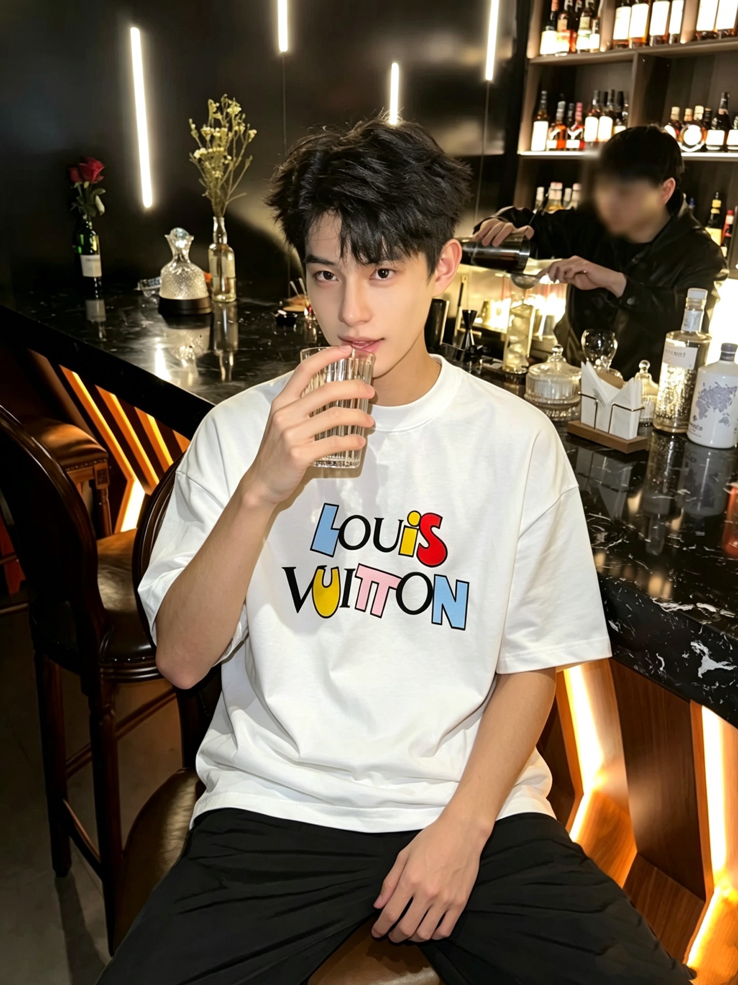 LouisVuitt*路易*登 2026春夏全新系列单品上线，非常时髦前卫的一款男女同款短袖T恤，标识logo图案印花修