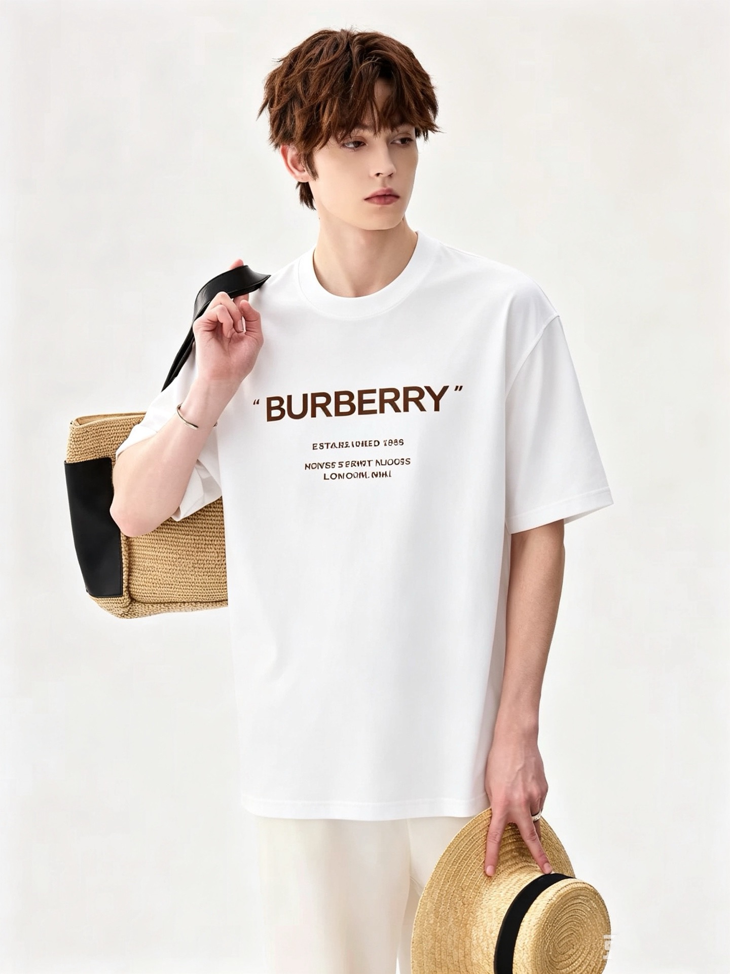 BURBER*Y巴*莉2026春夏新品男女同款👫短袖T恤，重磅来袭，最近比较火热的环保纯棉面料制作而成，高端户外运动休闲