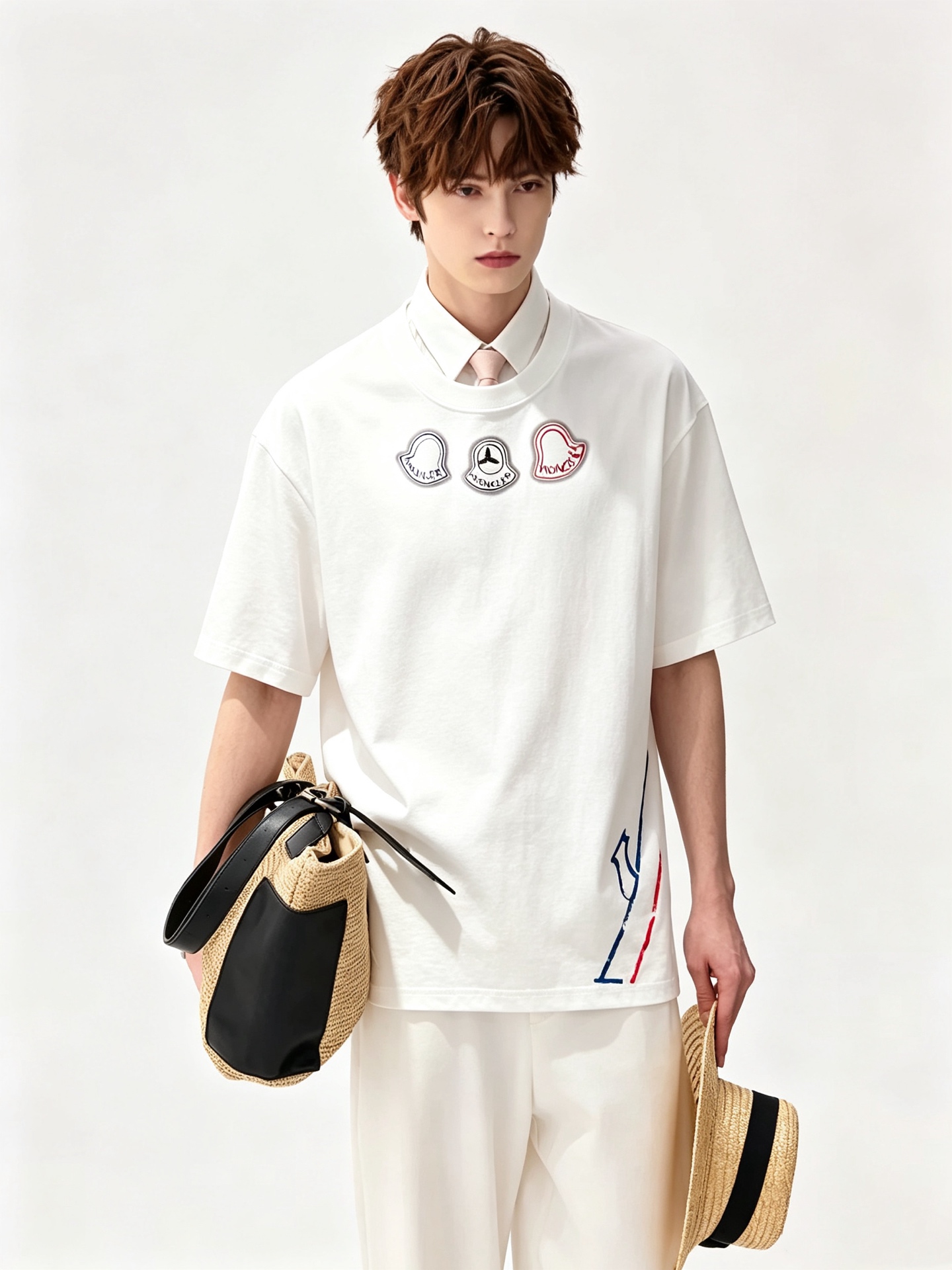 Moncler蒙家 2026春夏最新男女同款👫贸易订单短袖T恤，全品相！！网红款！采用logo图案印花设计！上身舒适透气