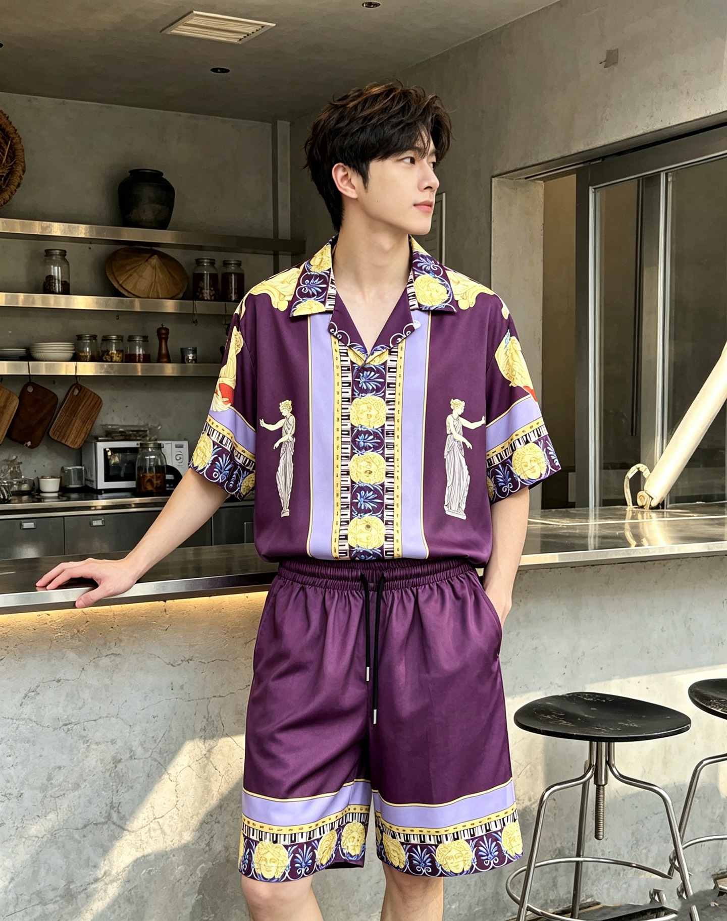 VERS*CE/范*哲  2026春夏新品原单睡衣真丝套装VERS*CE/范*哲  贸易公司渠道 产品 值的推荐 ，全景