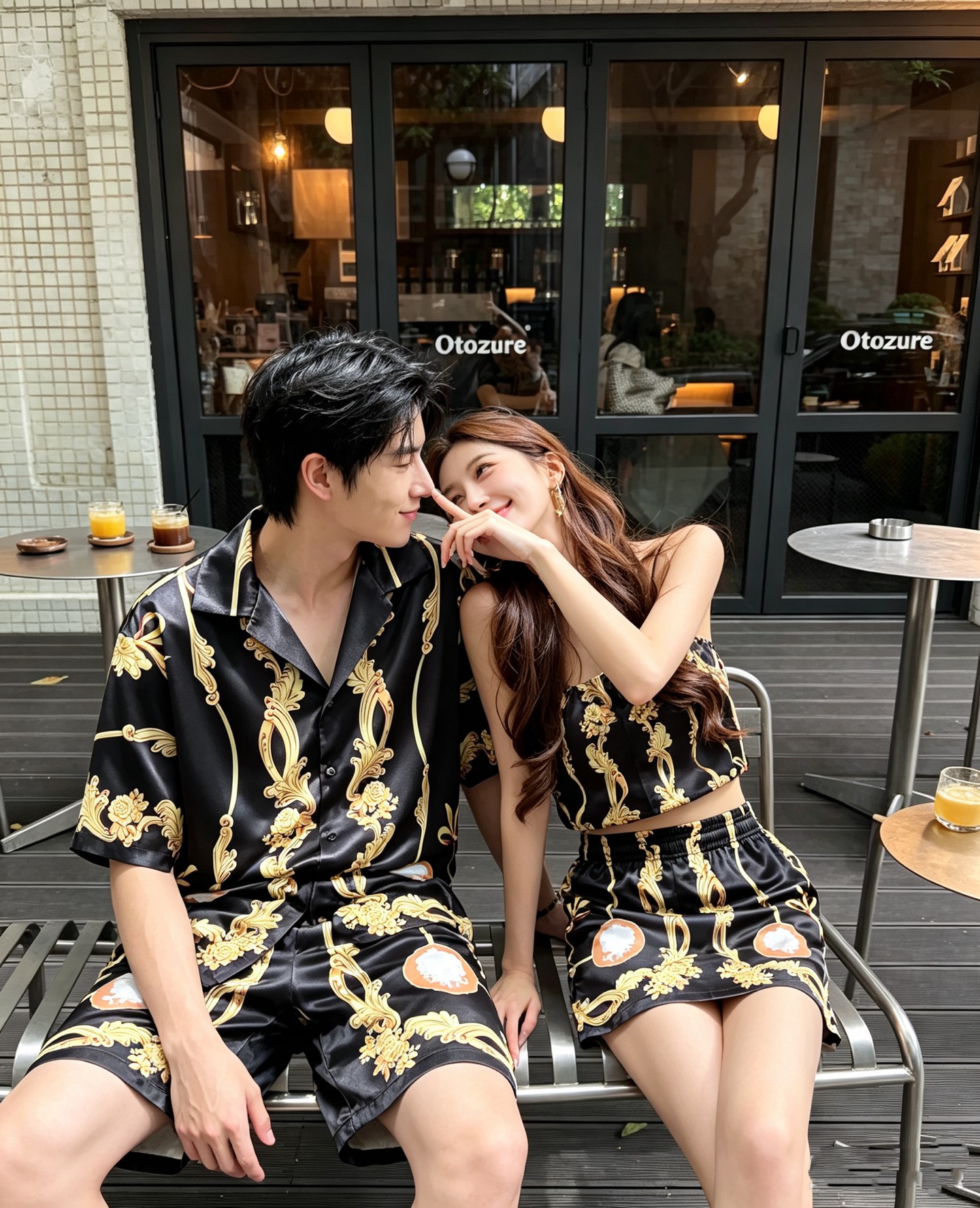 NO:956709,VERS*CE/Fan*zhe 2026 Spring and Summer New Original Single Pajamas Silk Set VERS*CE/Fan*zhe Trading Company Channel Product Value Recommendation, the panoramic printed letter pattern logo pattern decoration is extremely exquisite and highlights the gradient effect!  It is made with heavy craftsmanship and has a strong three-dimensional effect. It can only be made with advanced German equipment, highlighting the visually invincible shocking luxury. The craftsmanship level is extremely high and the craftsmanship is very important!  The imported silk fabric is supplied by the customer, has excellent skin-friendliness, the details are perfect and impeccable, the upper body effect is very good, very eye-catching, and the rate of return is undoubted. It is an excellent item to improve the vision in the wardrobe, whether it is worn inside or alone, it is very handsome. Sizes M-3XL, versace, real silk,19860909VERS*CE/范*哲 2026春夏新品原单睡衣真丝套装VERS*CE/范*哲 贸易公司渠道 产品 值的推荐 ,全景印花字母花纹logo图案装饰极为精致凸显渐变效果！重磅工艺打造,立体感极强,唯有德国先进设备方能制作,凸显了视觉无敌的震撼奢华,工艺水准极高,非常重工匠心！客供进口真丝面料,亲肤性绝佳,细节极致完美,无可挑剔,上身效果非常出色,非常招眼吸睛,回头率毋庸置疑,衣橱里改良视觉的绝佳单品,无论内搭还是单穿都爆帅十足.尺码M-3XL,,versace,real silk,,Men's clothing