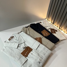 Loro Piana诺悠翩雅 2026春夏男士最新的贸易订单翻领衬衣,全品相!!采用logo刺绣图案设计!上身舒适透气, Loro Piana诺悠翩雅 2026春夏男士最新的贸易订单翻领衬衣,全品相!!采用logo刺绣图案设计!上身舒适透气,