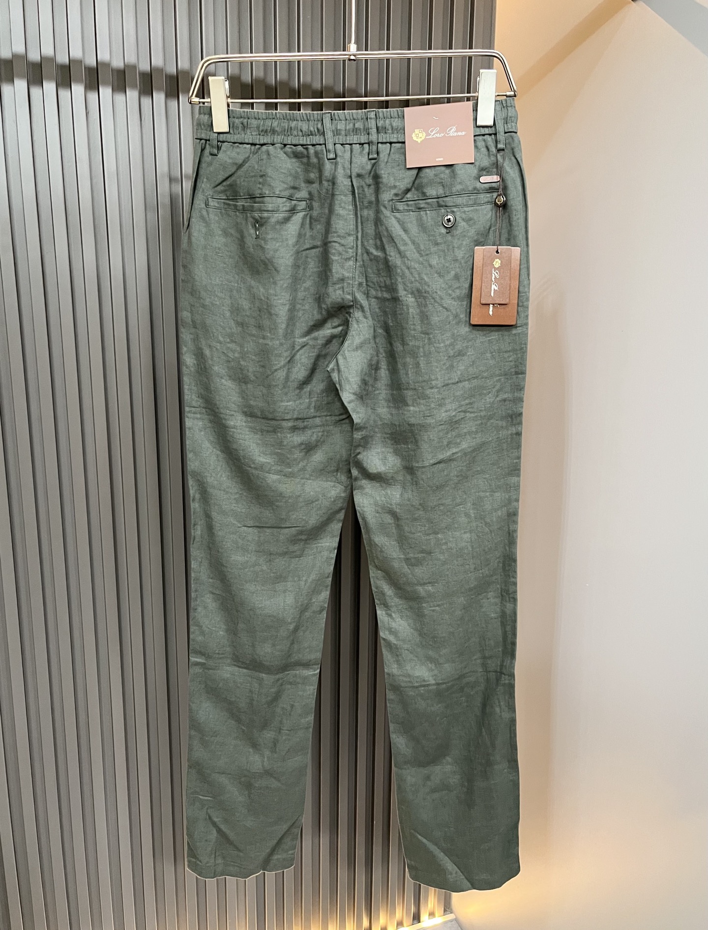 Loro Piana诺悠翩雅 2026春夏新品男士棉麻休闲裤，最新的贸易订单全品相！！网红款！上身舒适透气，不僵硬，整体