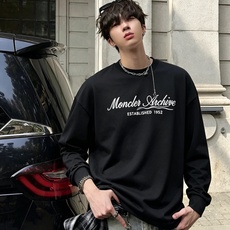 Moncler蒙口2026秋冬新款贸易订单长袖打底衫,全品相!!网红款!胸前logo图案刺绣设计!上身舒适透气,不僵硬, Moncler蒙口2026秋冬新款贸易订单长袖打底衫,全品相!!网红款!胸前logo图案刺绣设计!上身舒适透气,不僵硬,