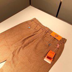 HERM*S 爱*仕 2026春夏男士高端棉麻休闲裤 海外贸易公司渠道订单 !男士休闲修身直筒休闲裤!上海恒隆店在售 HERM*S 爱*仕 2026春夏男士高端棉麻休闲裤 海外贸易公司渠道订单 !男士休闲修身直筒休闲裤!上海恒隆店在售