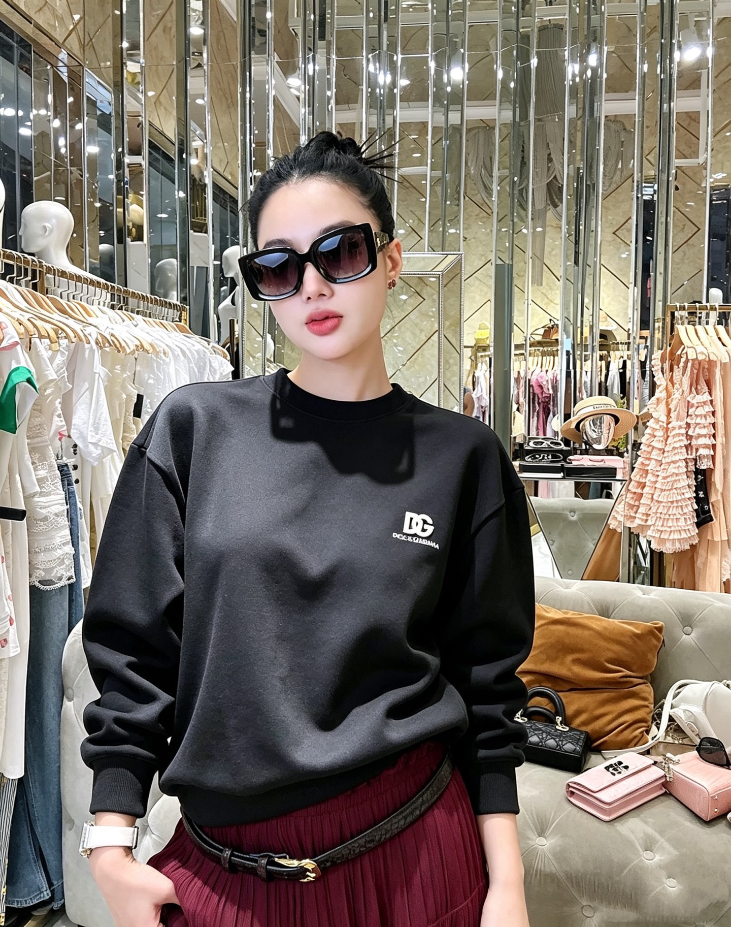 Dolce&Gabba*a 杜嘉*纳2026秋冬新款男女同款👫卫衣,专柜同步发售!定制专属纯棉面料,胸前字母logo刺绣 Dolce&Gabba*a 杜嘉*纳2026秋冬新款男女同款👫卫衣,专柜同步发售!定制专属纯棉面料,胸前字母logo刺绣