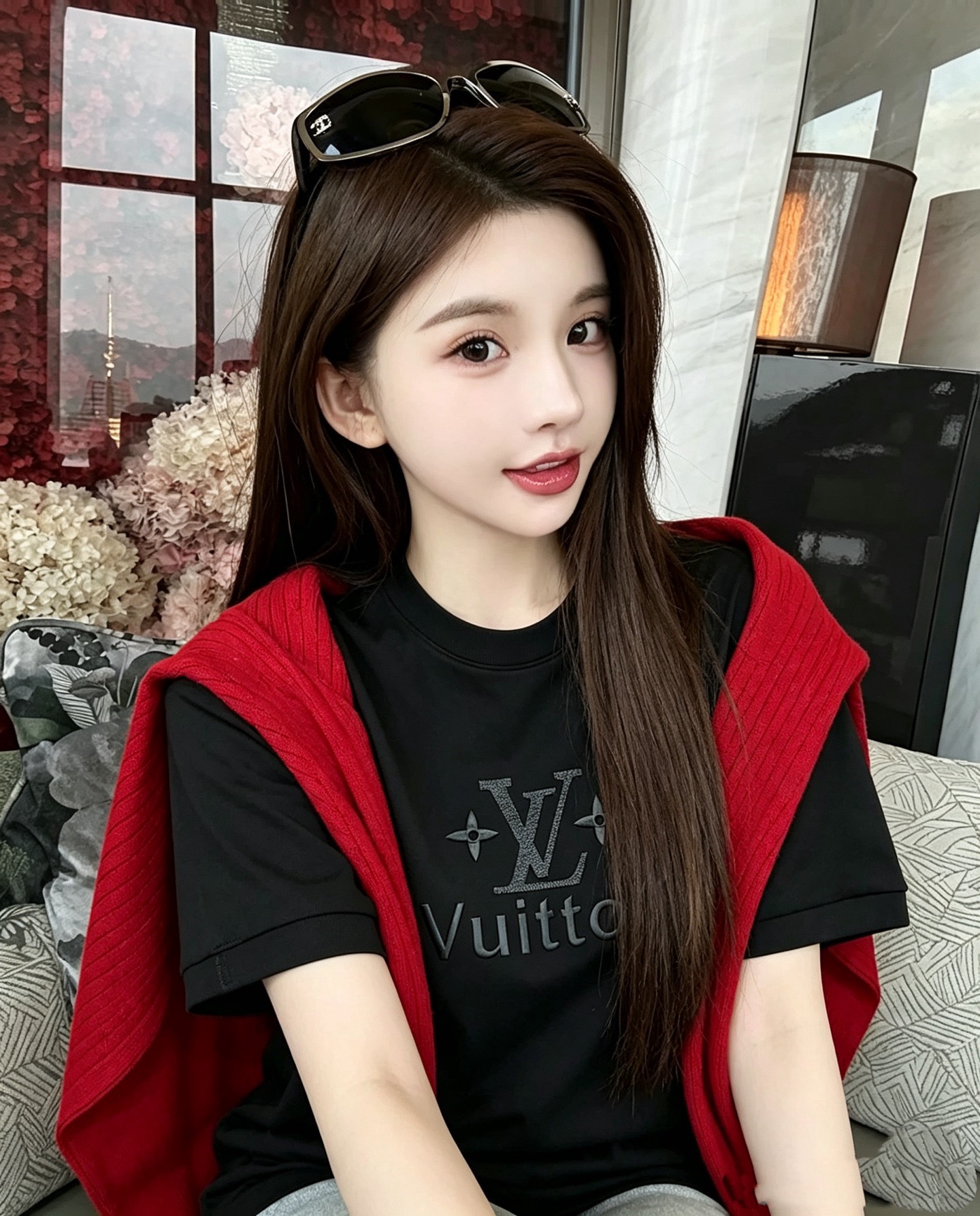 LouisVuitt*路易*登 2026秋冬新款男女👫短袖打底衫,非常时髦胸前logo刺绣修饰!区别于以往的不同,宣示品 LouisVuitt*路易*登 2026秋冬新款男女👫短袖打底衫,非常时髦胸前logo刺绣修饰!区别于以往的不同,宣示品
