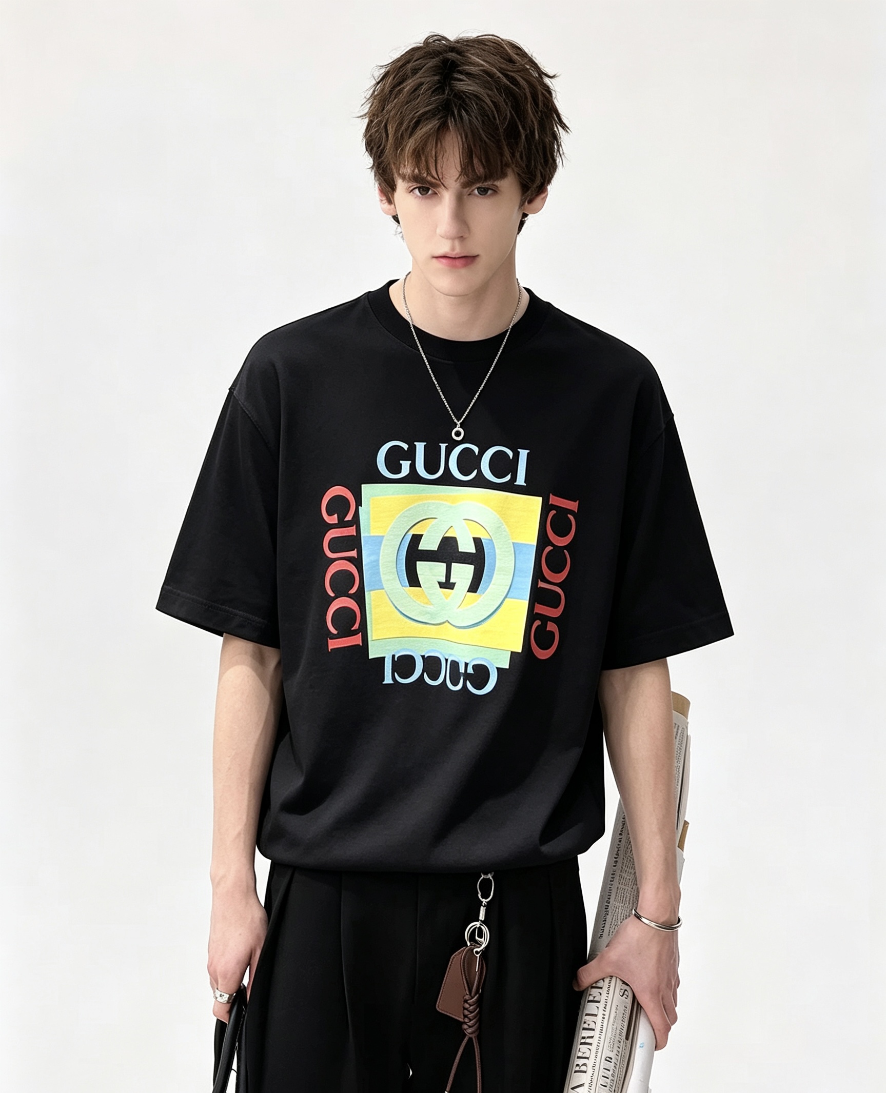 Gucc*古家 2026春夏新款男女同情侣款👫休闲宽松棉质圆领短袖T恤衫!贸易公司渠道稀出,同步官网发售 ! 2 Gucc*古家 2026春夏新款男女同情侣款👫休闲宽松棉质圆领短袖T恤衫!贸易公司渠道稀出,同步官网发售 ! 2