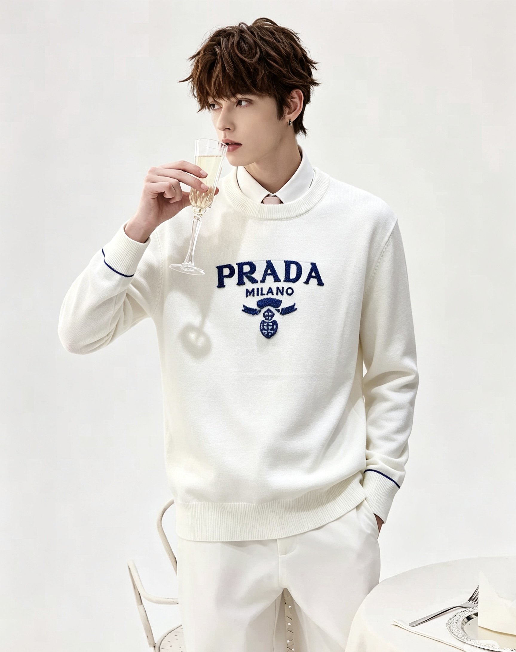 PRAD*A普*达2026秋冬新款男士针织羊毛衫,最新款全网独家首上!!~既经典有时尚百搭,谁不爱啊,将经典再次展现,非 PRAD*A普*达2026秋冬新款男士针织羊毛衫,最新款全网独家首上!!~既经典有时尚百搭,谁不爱啊,将经典再次展现,非