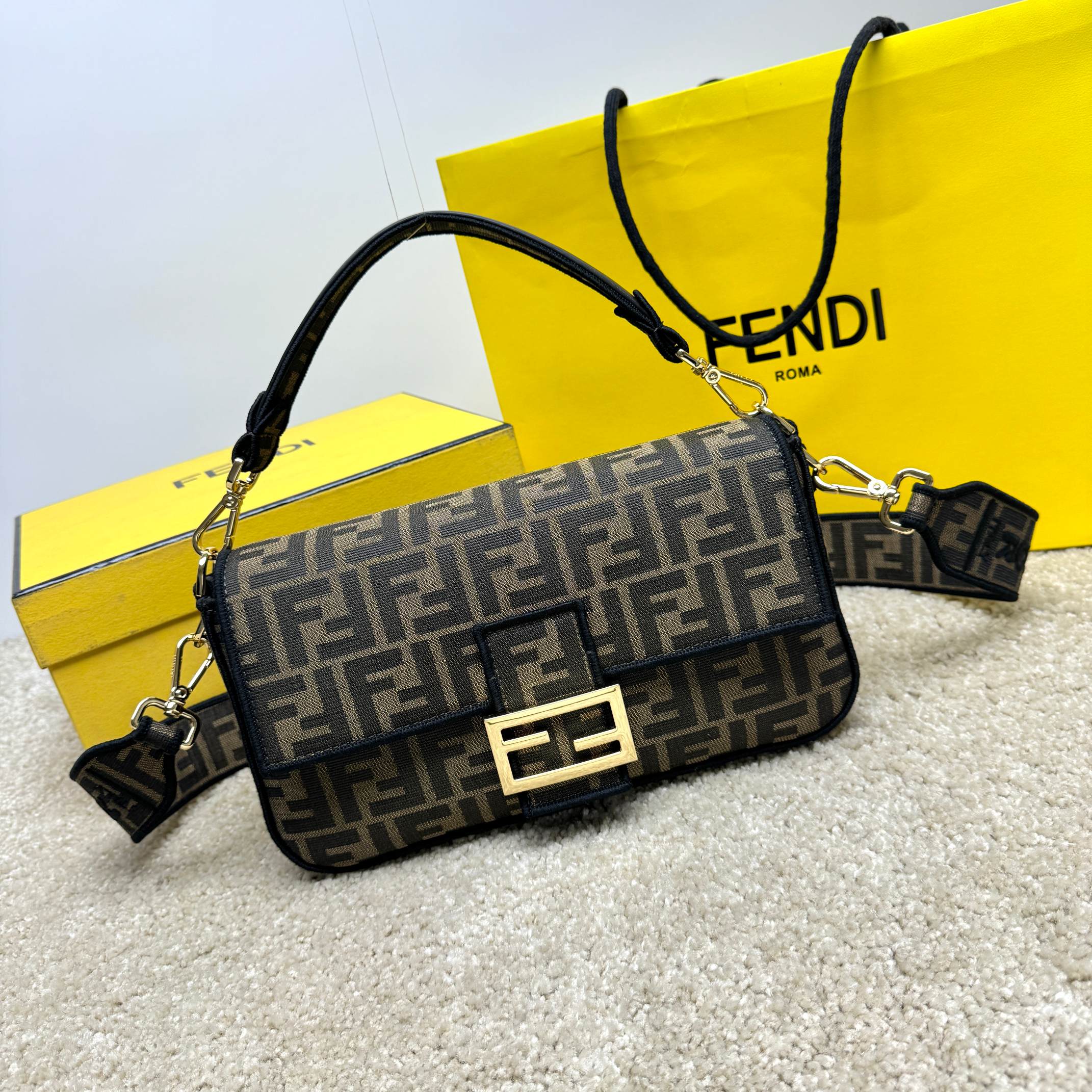 Fendi Bags Handbags Pink Embroidery Baguette