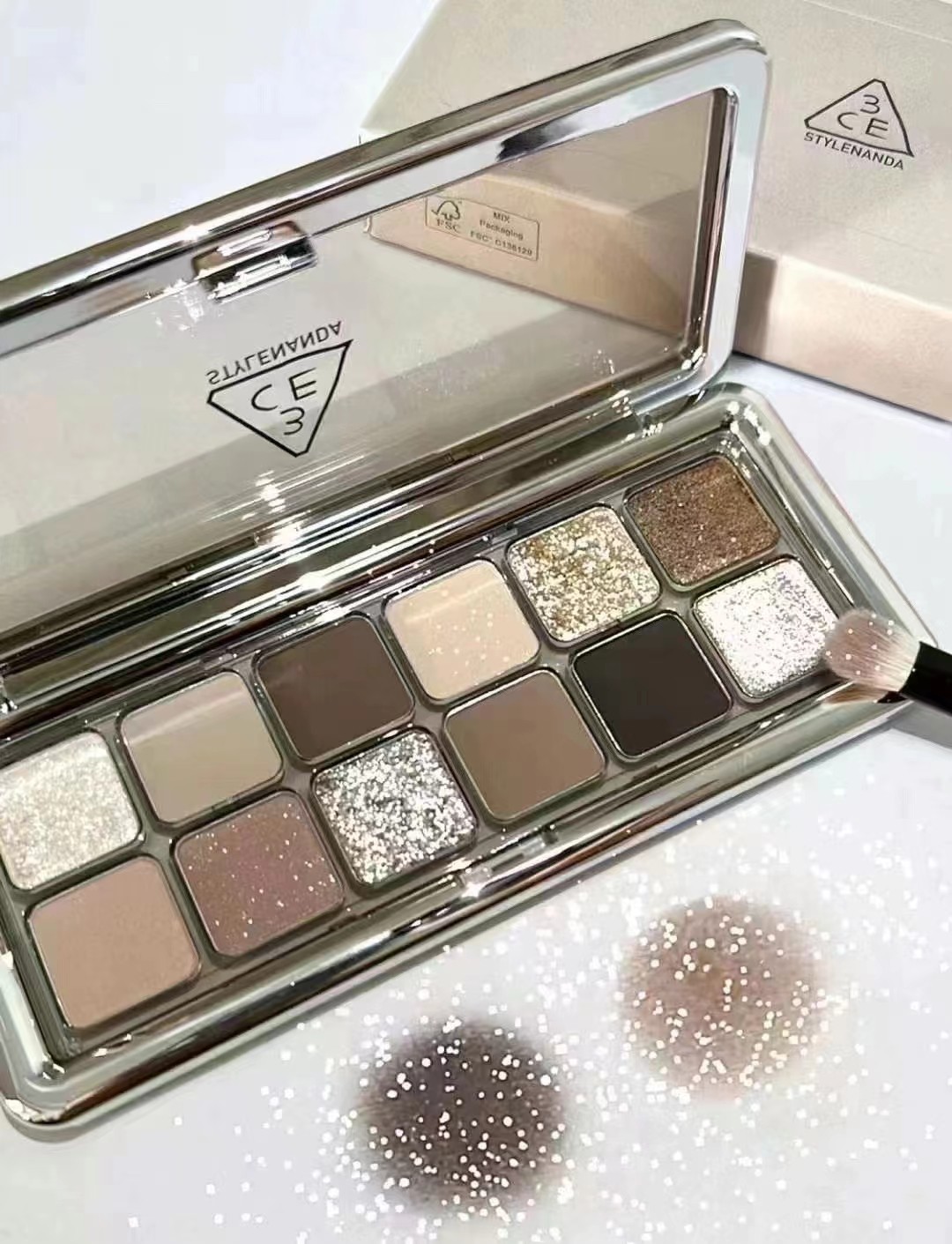 3ce十二色眼影RAW NEUTRALS 水泥盘 商品图片 1