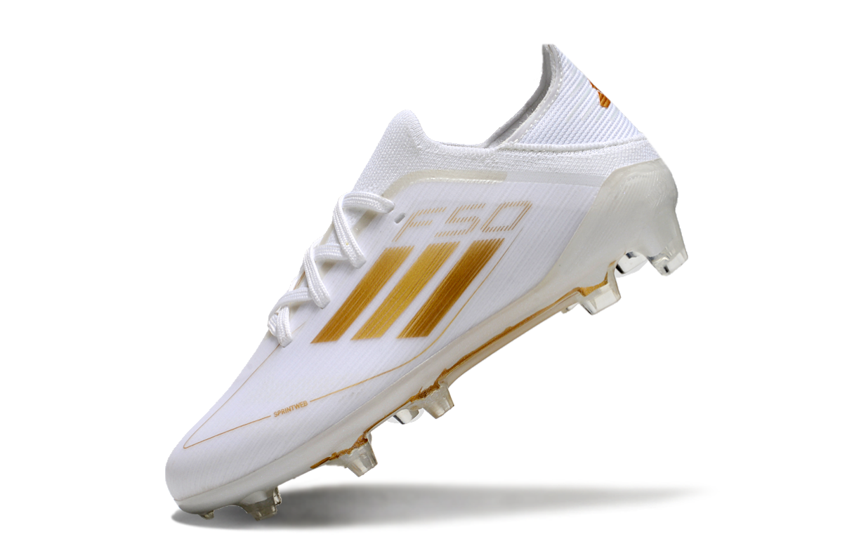 图片[8]-阿迪达斯的#50系列足球鞋，鞋面采用针织防水材质，能在比赛中有效阻挡水分进入，保持脚部干爽。鞋侧标志性的三道杠彰显品牌特色。 有FG底TF底鞋底设计注重抓地力，纹路多样且清晰，能适应不同场地状况，助力球员在球场上快速奔跑、灵活转向。颜色丰富，有白色、紫色、荧光绿、红色等，满足个性化需求。尺码涵盖30 – 35码，适合小尺码脚型的球员 。-选品中心