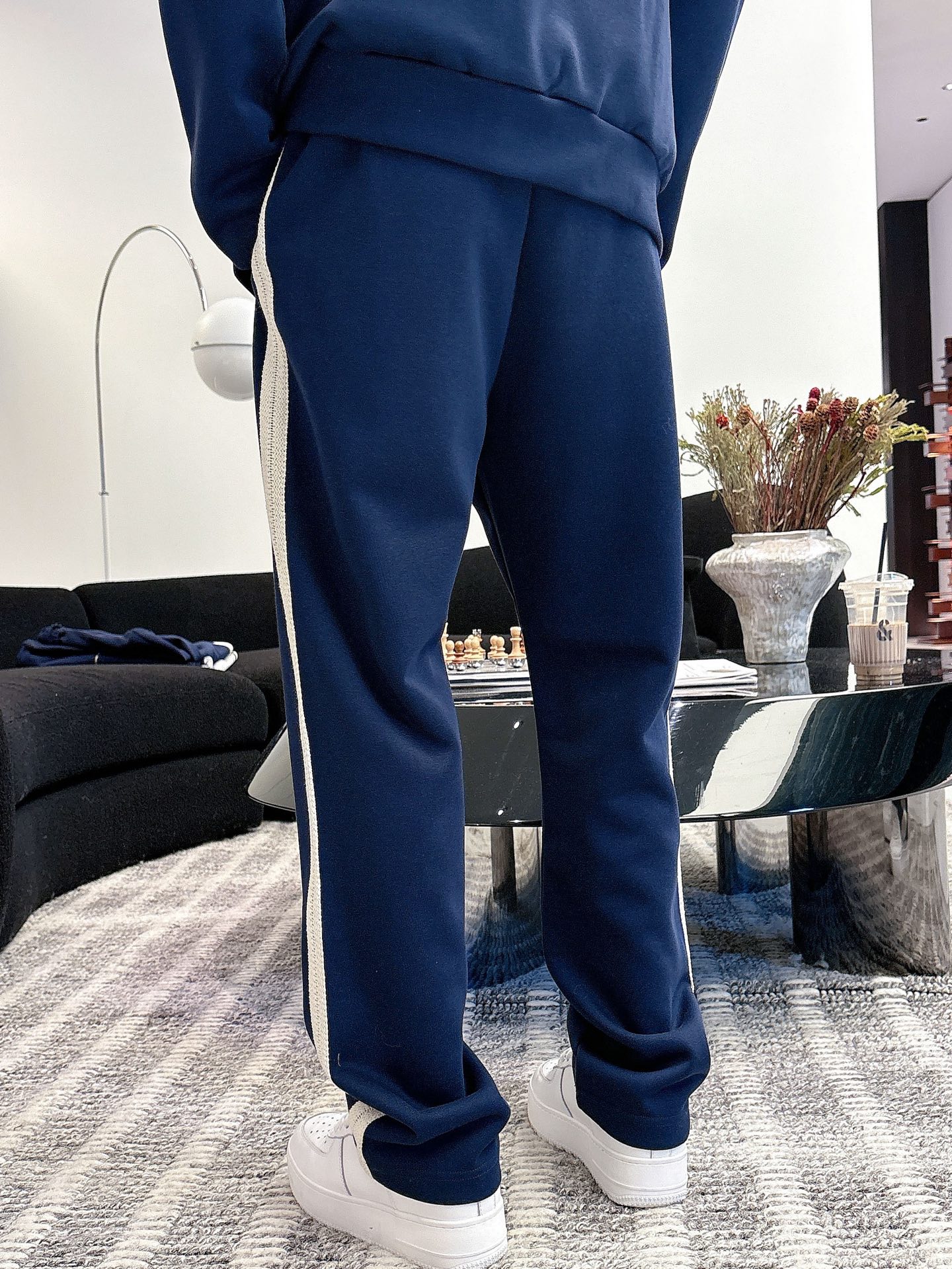 Loewe Men's Blue Tracksuit Set with Logo Embroidery and White Stripe Detail 17 i1757877787493 8896 0 16