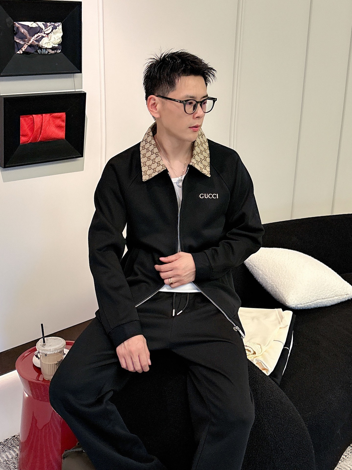 Gucci Men's Luxury Black Two-Piece Tracksuit - Autumn/Winter Collection 12 i1757880098492 5891 0 10