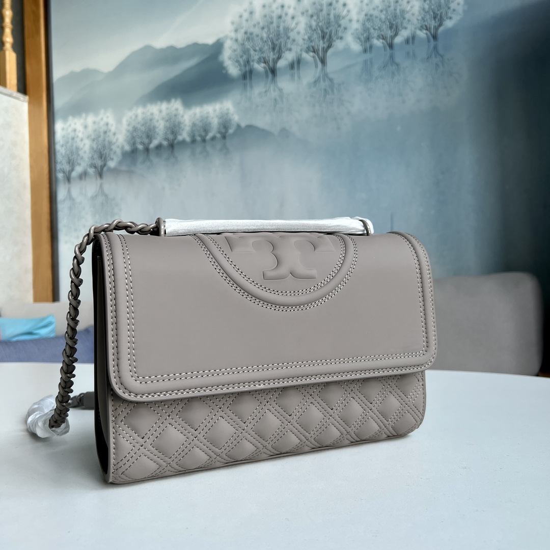 Tory Burch 82559 TB菱格哑光磨砂皮