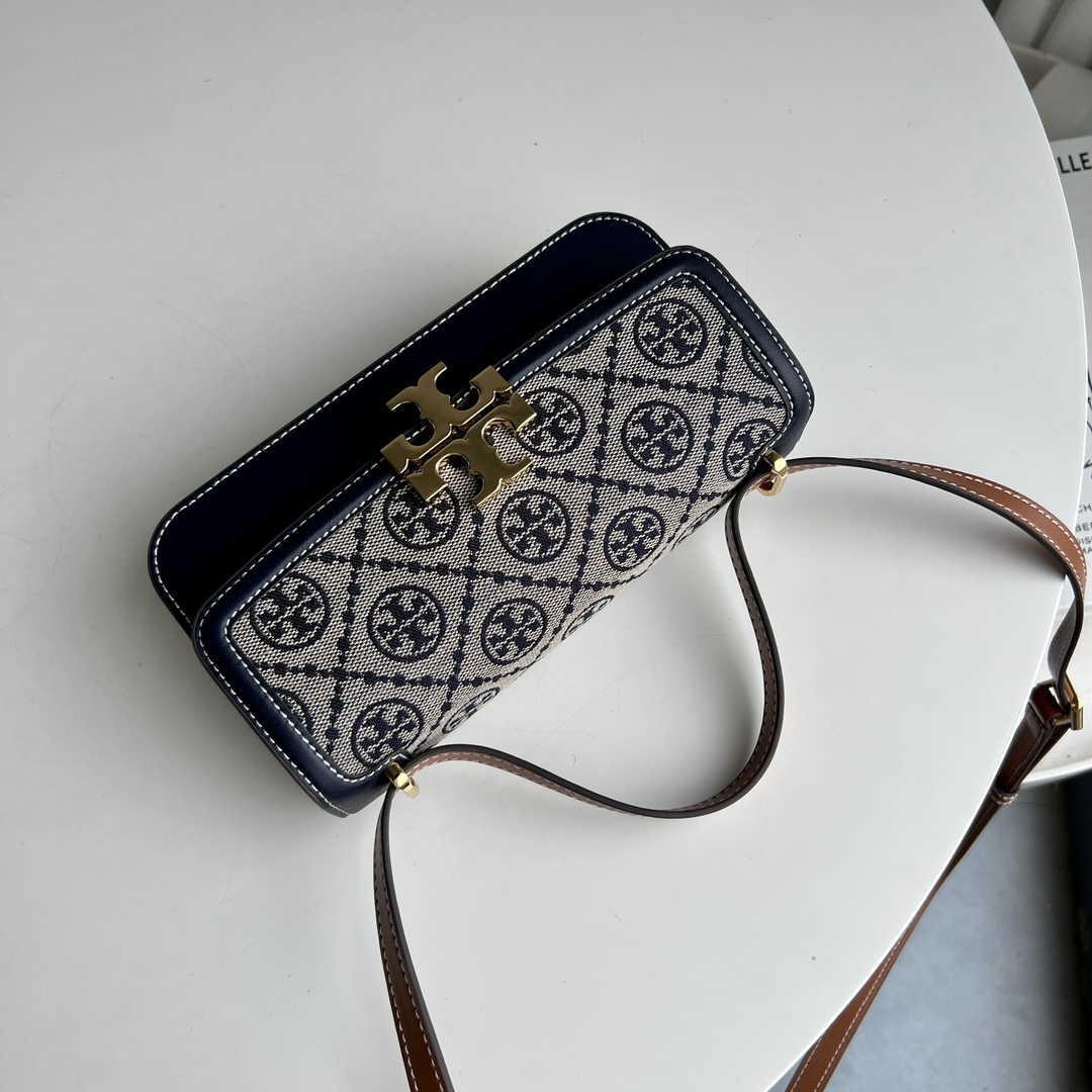 Tory Burch ～TB Eleanor新款迷你豆腐包 新版本 可调节肩带 纳帕牛皮面料 柔软舒适