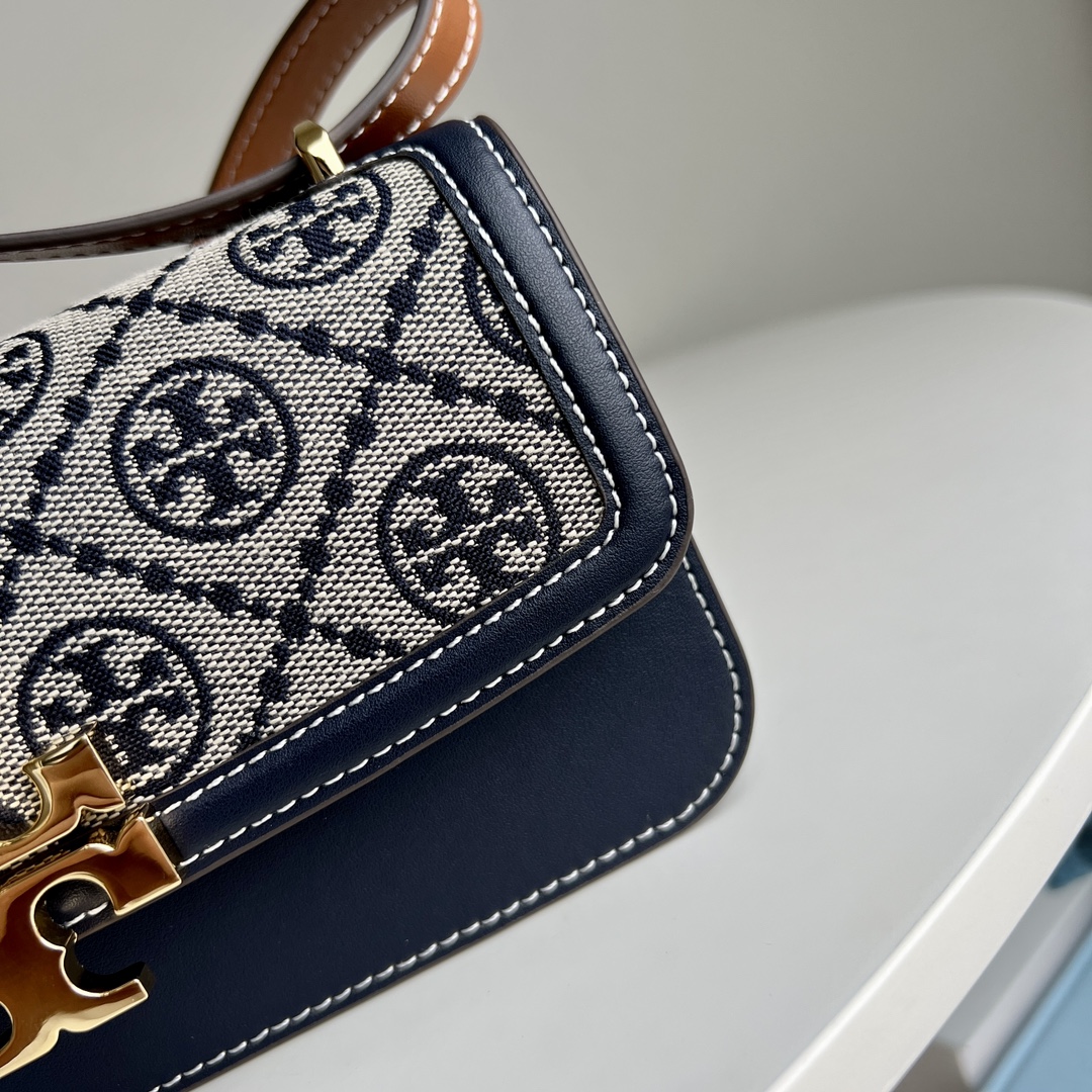 Tory Burch ～TB Eleanor新款迷你豆腐包 新版本 可调节肩带 纳帕牛皮面料 柔软舒适