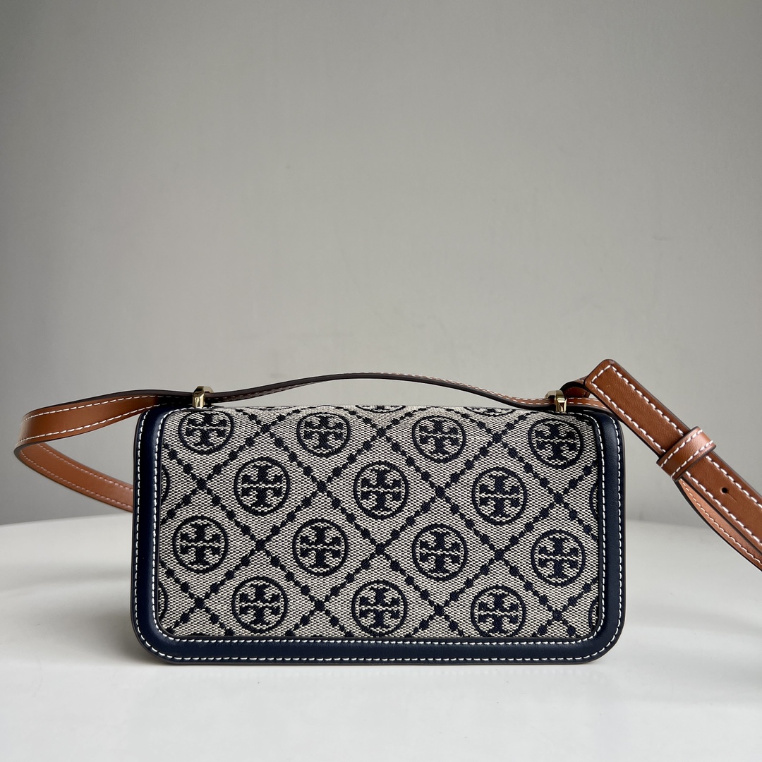 Tory Burch ～TB Eleanor新款迷你豆腐包 新版本 可调节肩带 纳帕牛皮面料 柔软舒适