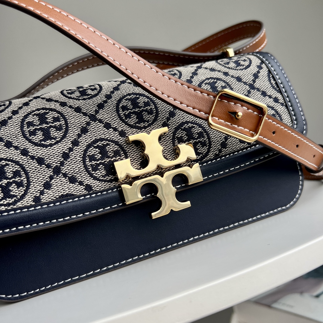 Tory Burch ～TB Eleanor新款迷你豆腐包 新版本 可调节肩带 纳帕牛皮面料 柔软舒适