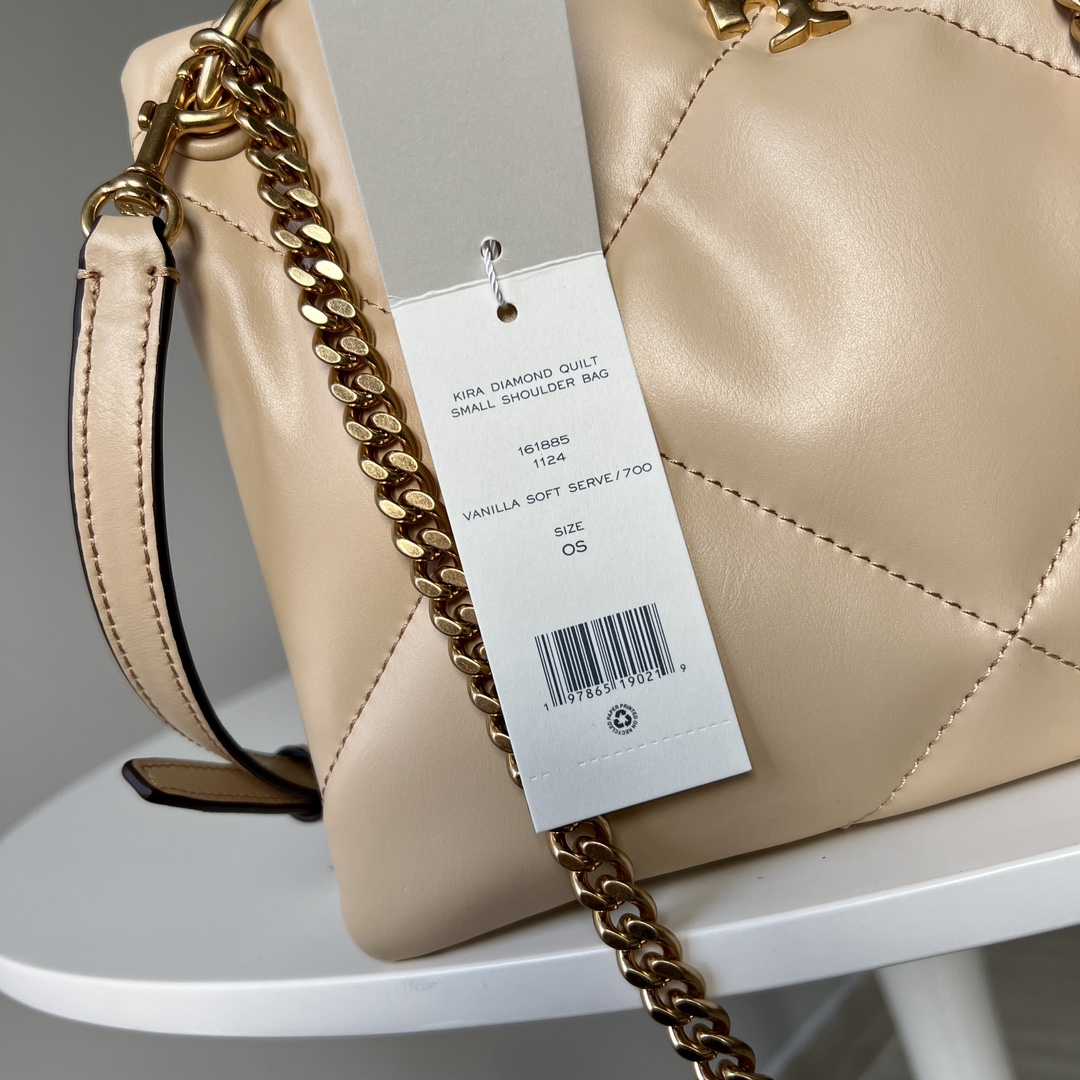 Tory Burch TORY BURCH 汤丽柏琦 KIRA 小号菱格纹链条肩背包女包