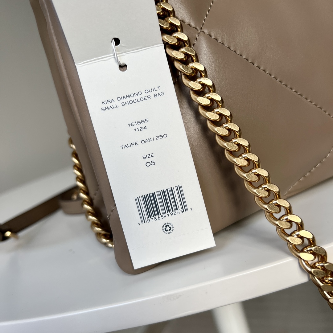 Tory Burch TORY BURCH 汤丽柏琦 KIRA 小号菱格纹链条肩背包女包