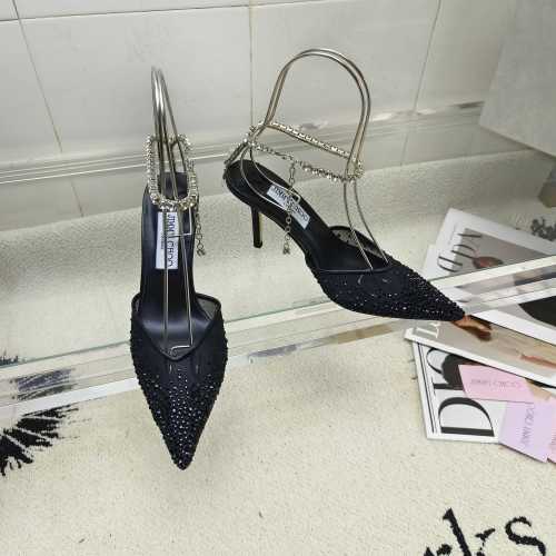 Jimmy Choo Black Crystal Embellished Pointed Slingbacks Heels 1 Jimmy Choo Black Crystal Embellished Pointed Slingbacks Heels
