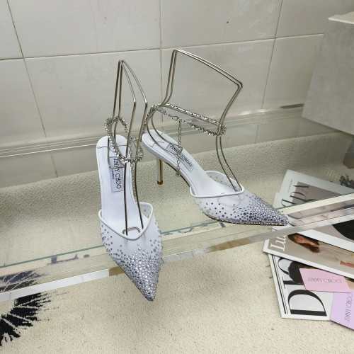 Jimmy Choo Women's Crystal-Embellished Pointed Mesh Slingback Heels 1 Jimmy Choo Women's Crystal-Embellished Pointed Mesh Slingback Heels