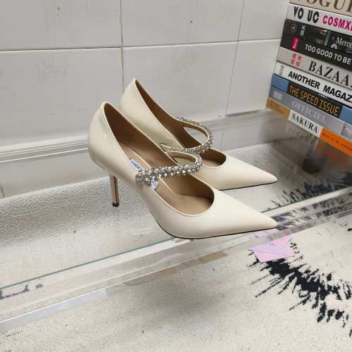 Jimmy Choo Women's Pointed-Toe Pumps with Rhinestone Strap - Elegant Style 1 Jimmy Choo Women's Pointed-Toe Pumps with Rhinestone Strap - Elegant Style