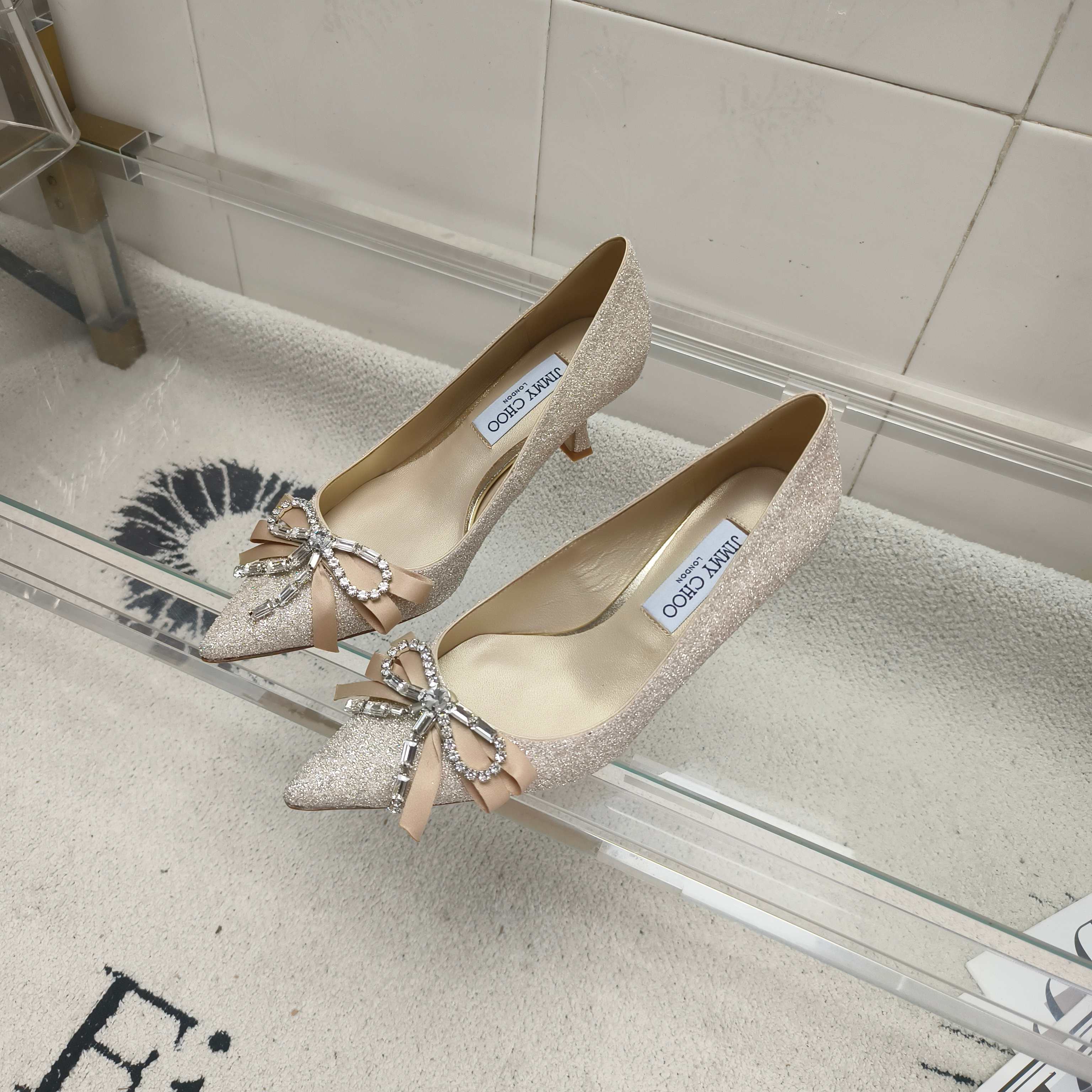 Jimmy Choo Classic Luxury Leather Shoe Loafer Ref 2