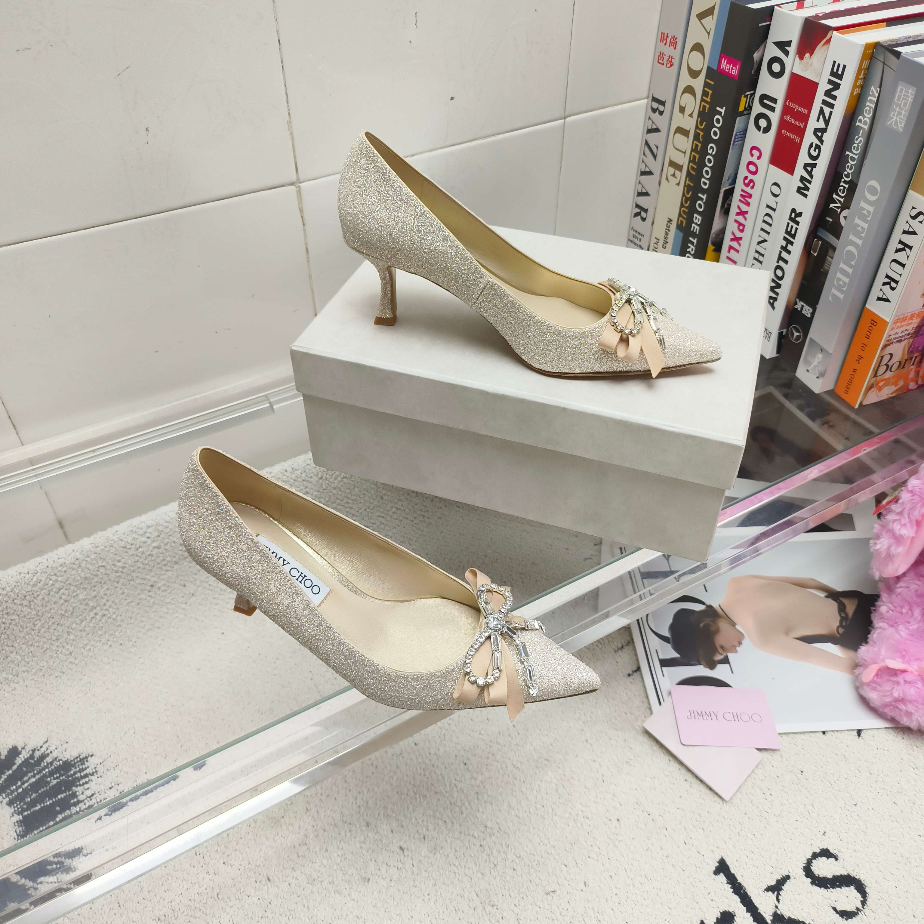 Jimmy Choo Classic Luxury Leather Shoe Loafer Ref 8