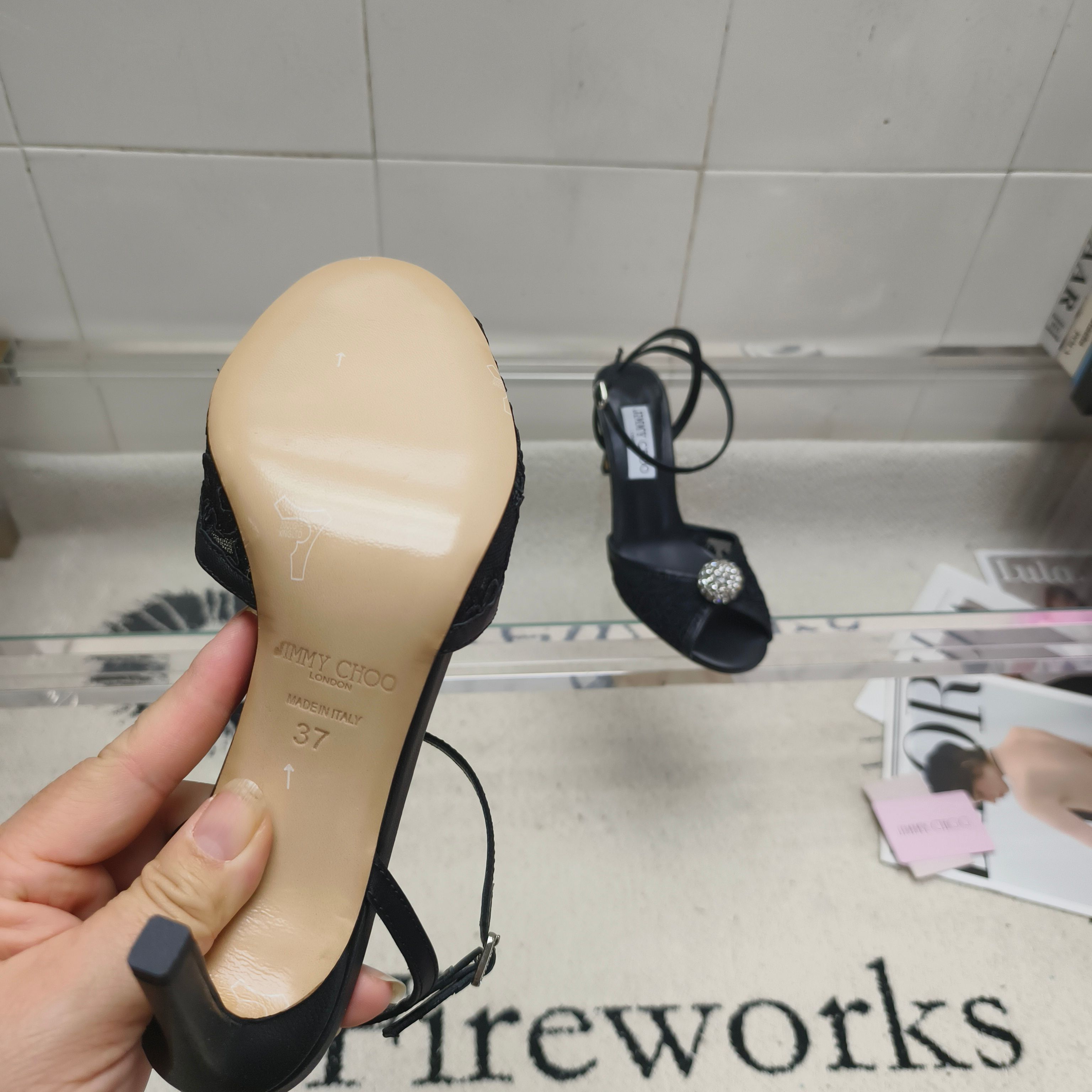 吉米周 Jimmy Choo 经典高奢皮鞋鞋履高跟鞋 #E62220A4 9