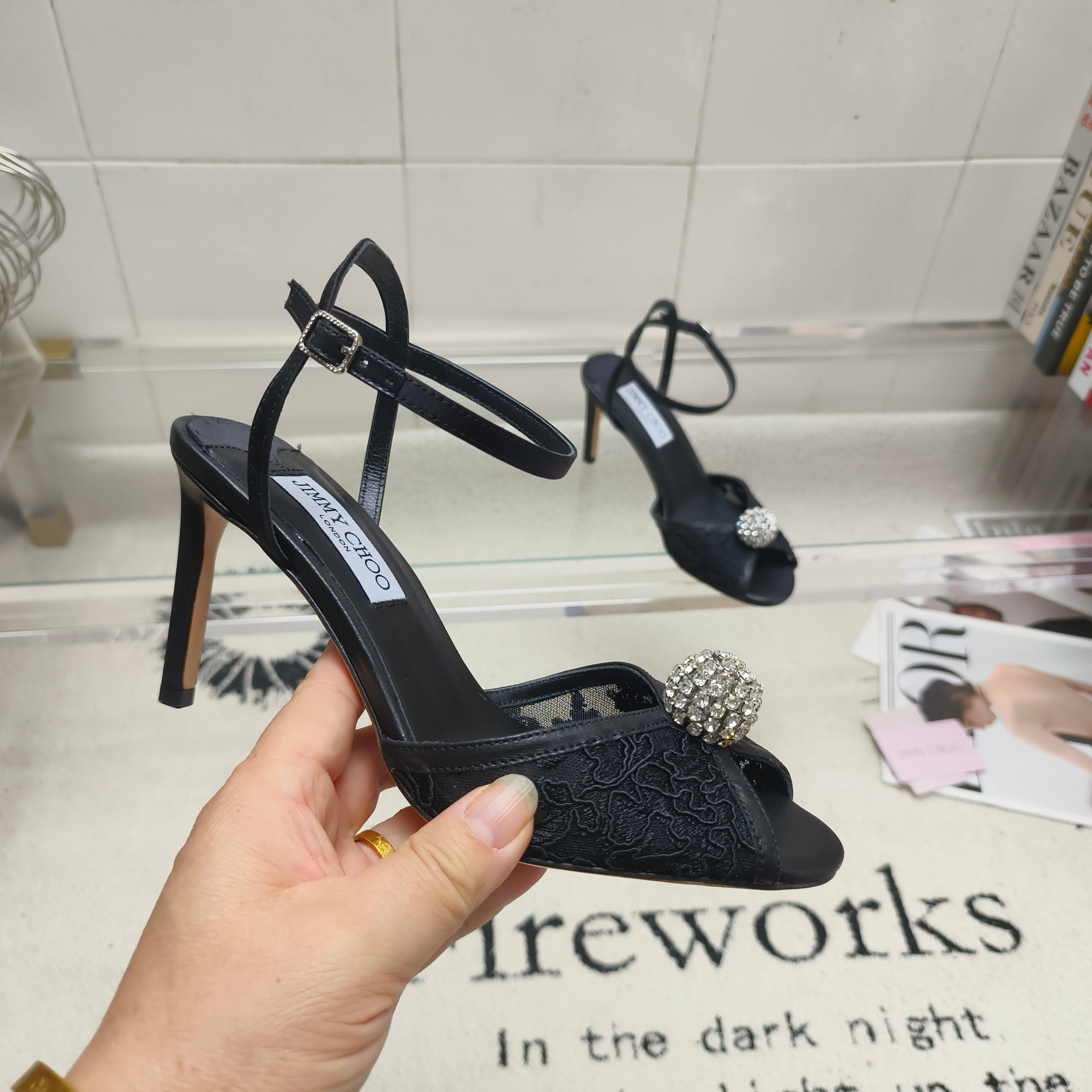 吉米周 Jimmy Choo 经典高奢皮鞋鞋履高跟鞋 #E62220A4 6