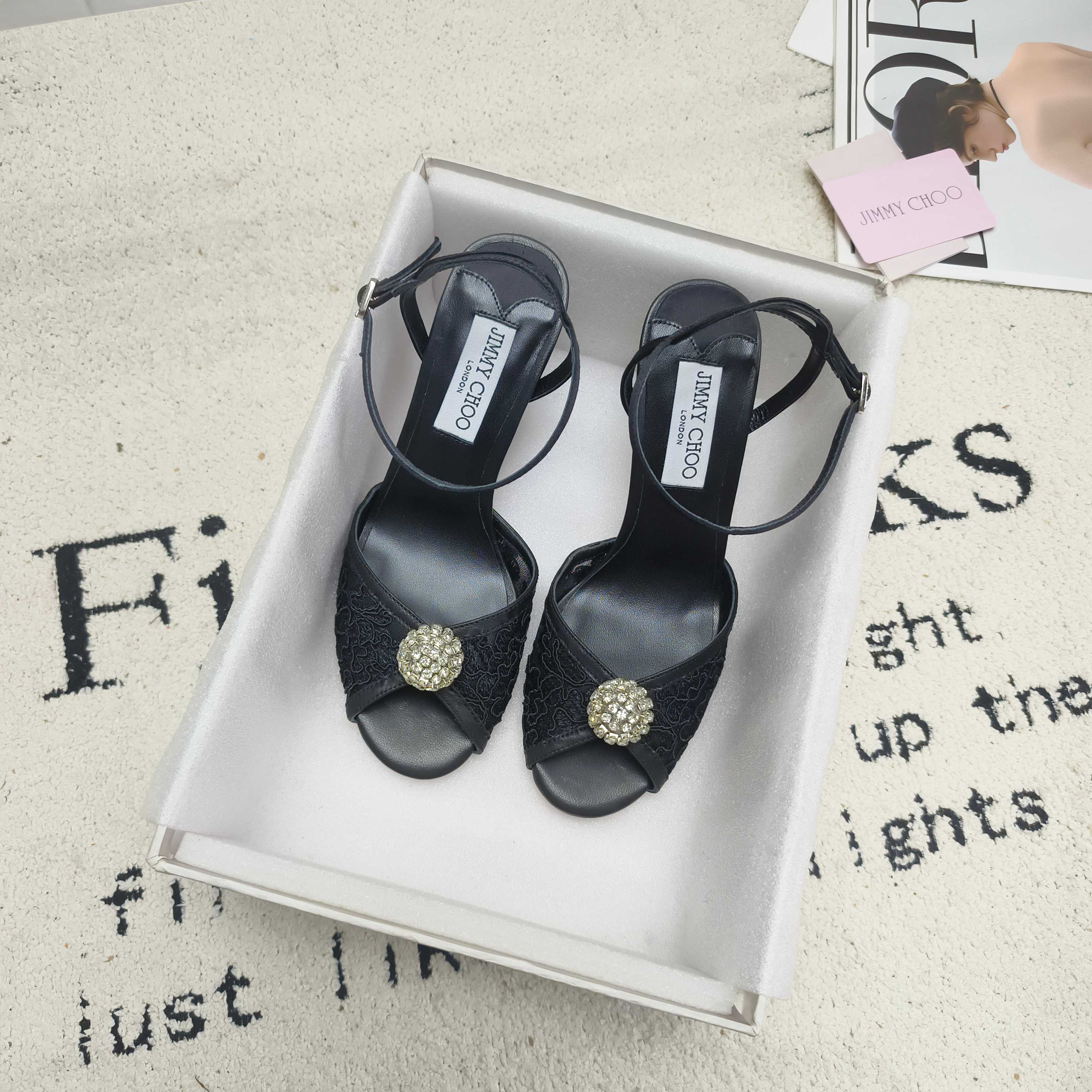 吉米周 Jimmy Choo 经典高奢皮鞋鞋履高跟鞋 #E62220A4 8