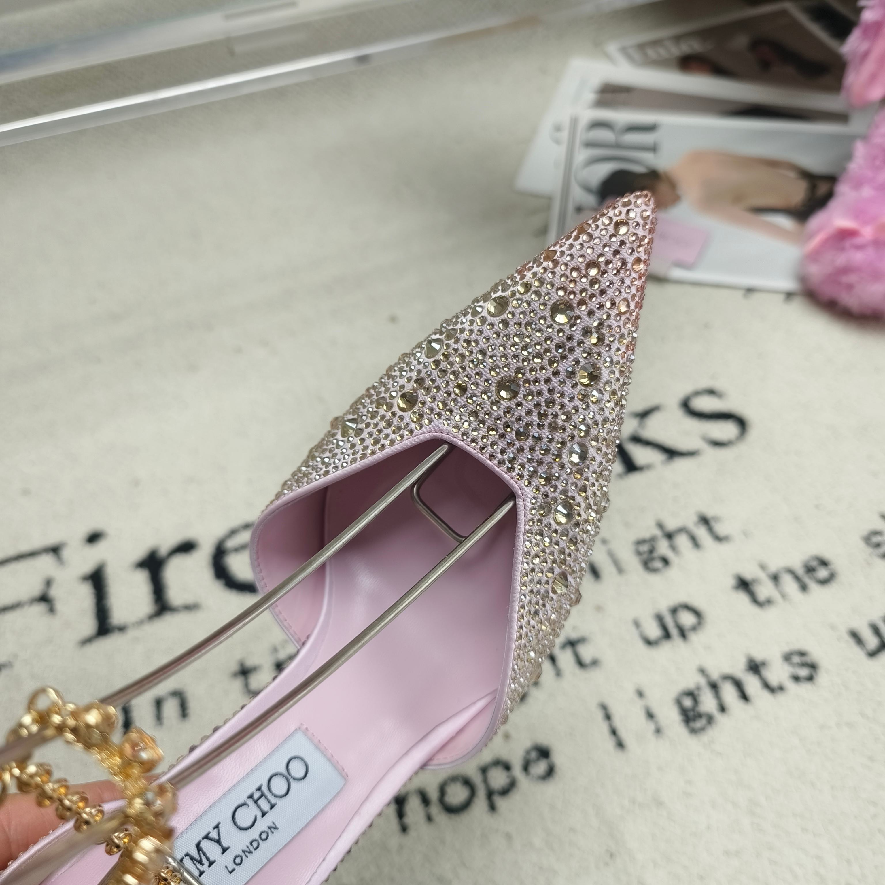 吉米周 Jimmy Choo 高定典藏经典高奢皮鞋男鞋女鞋鞋履高跟鞋 #FFE764D6 5