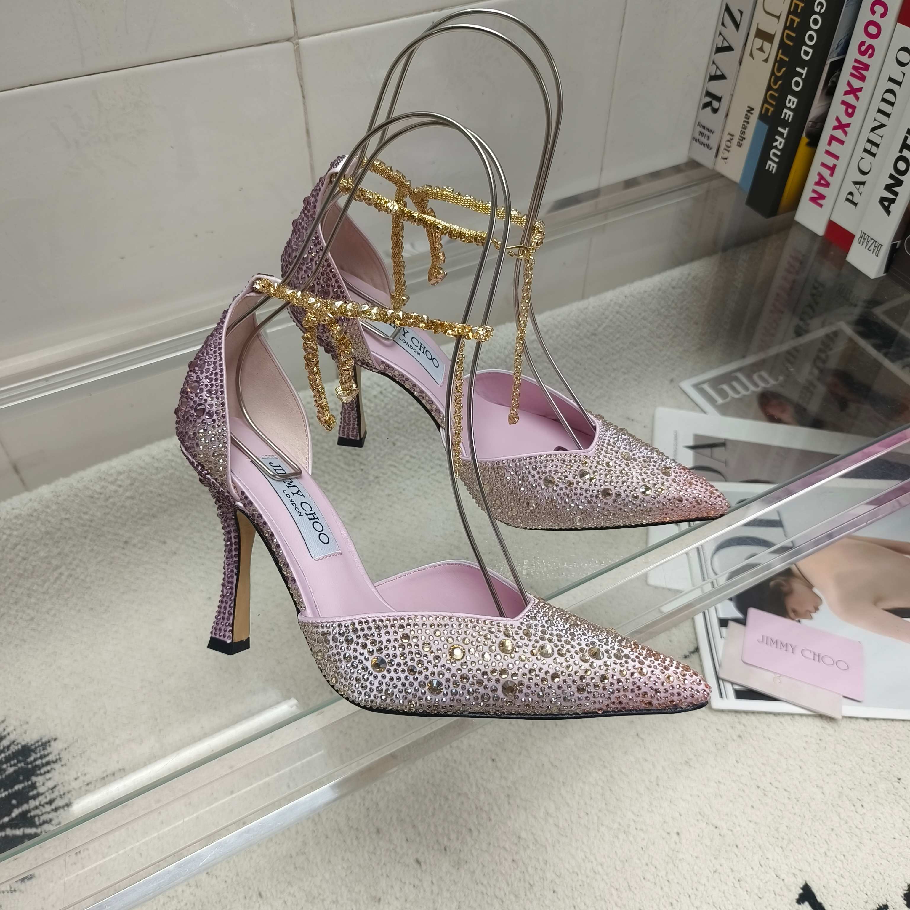 吉米周 Jimmy Choo 高定典藏经典高奢皮鞋男鞋女鞋鞋履高跟鞋 #FFE764D6 3