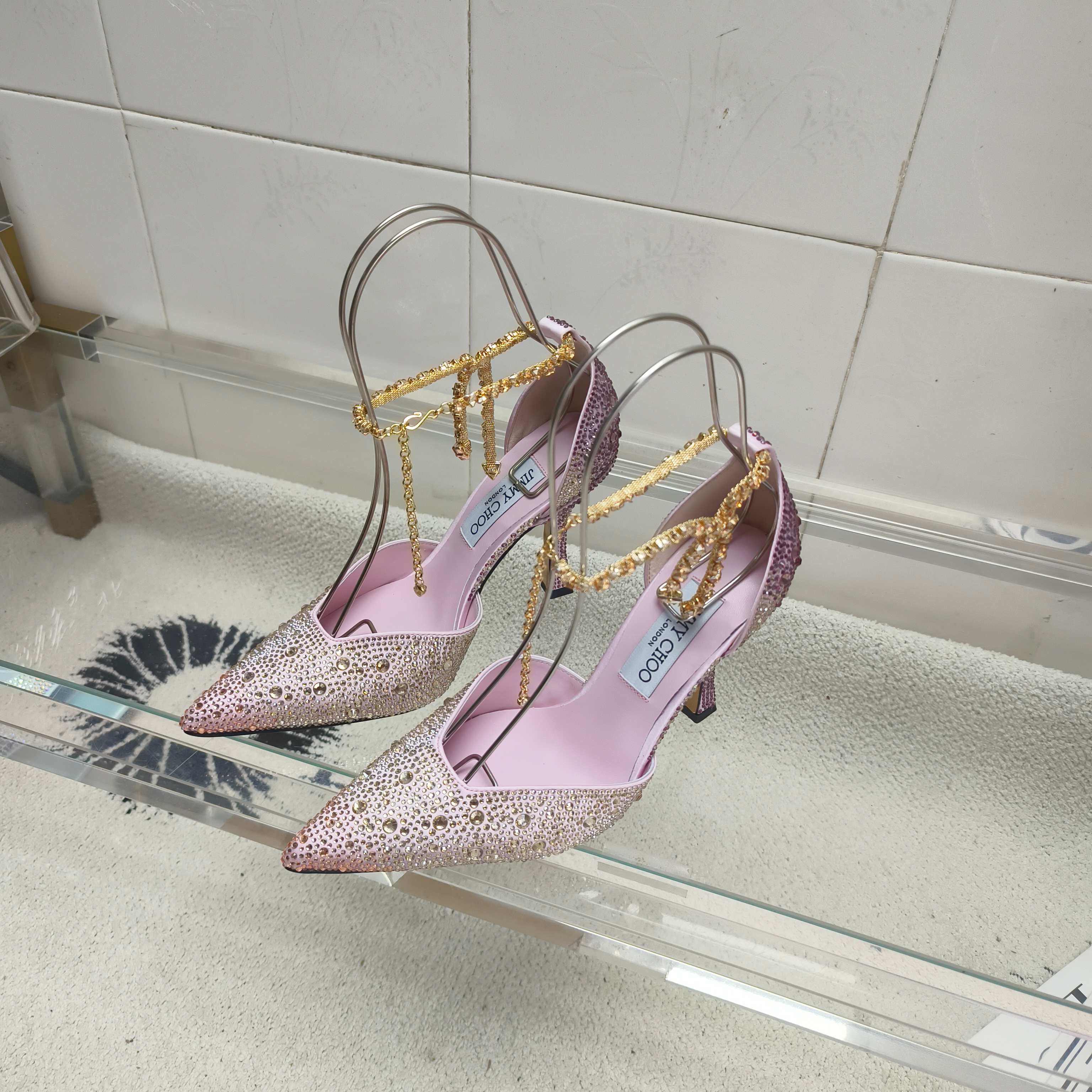 吉米周 Jimmy Choo 高定典藏经典高奢皮鞋男鞋女鞋鞋履高跟鞋 #FFE764D6 2