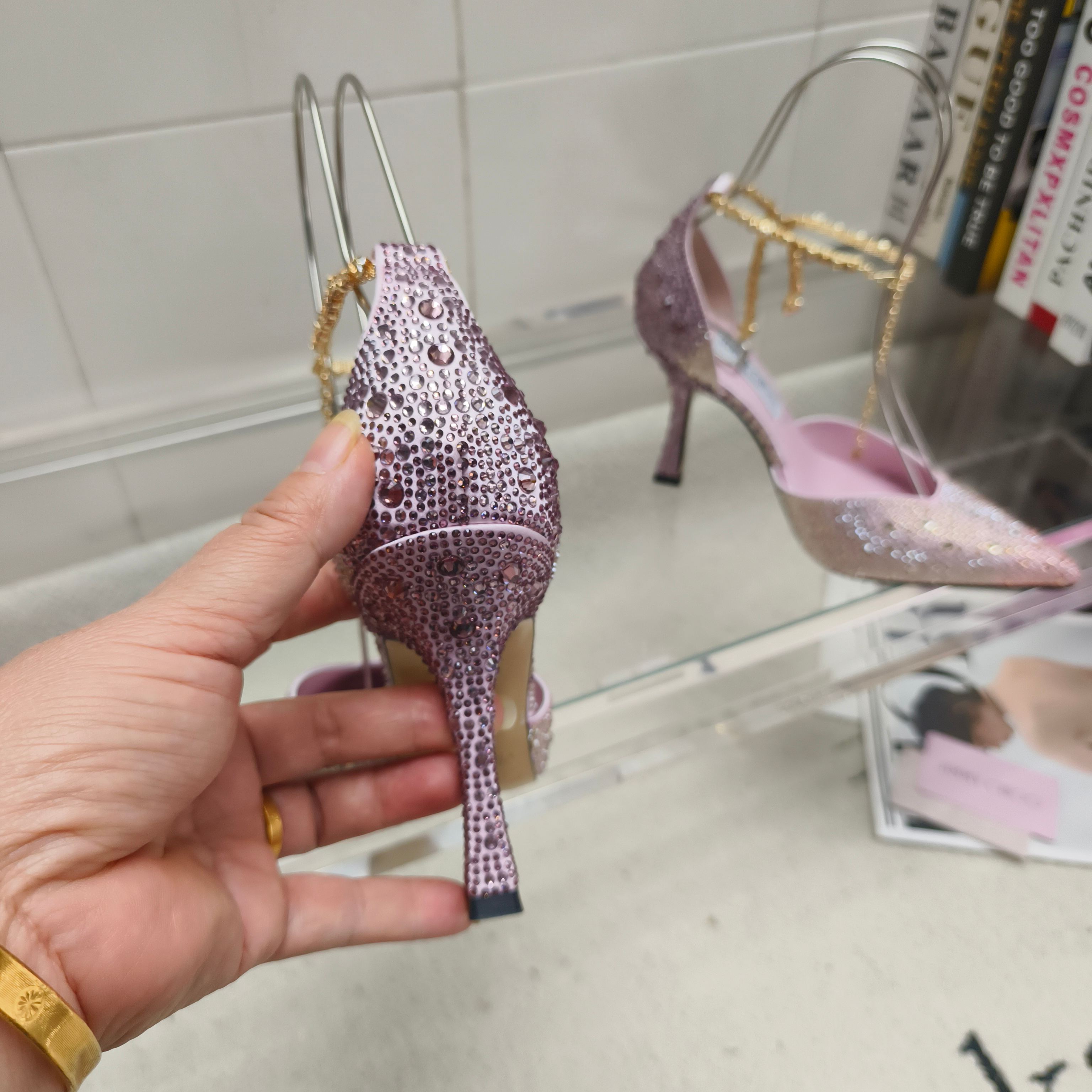 吉米周 Jimmy Choo 高定典藏经典高奢皮鞋男鞋女鞋鞋履高跟鞋 #FFE764D6 7