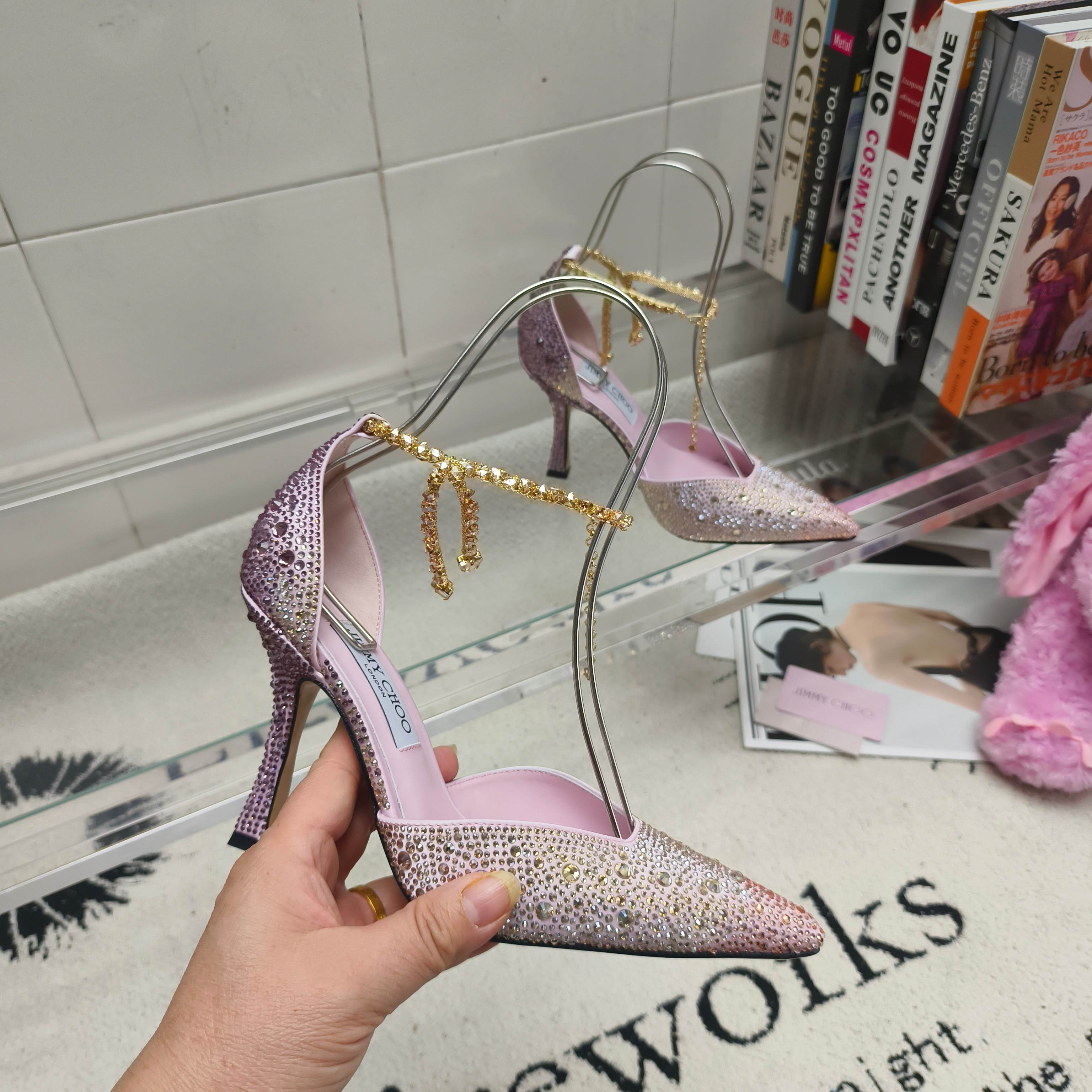 吉米周 Jimmy Choo 高定典藏经典高奢皮鞋男鞋女鞋鞋履高跟鞋 #FFE764D6 6