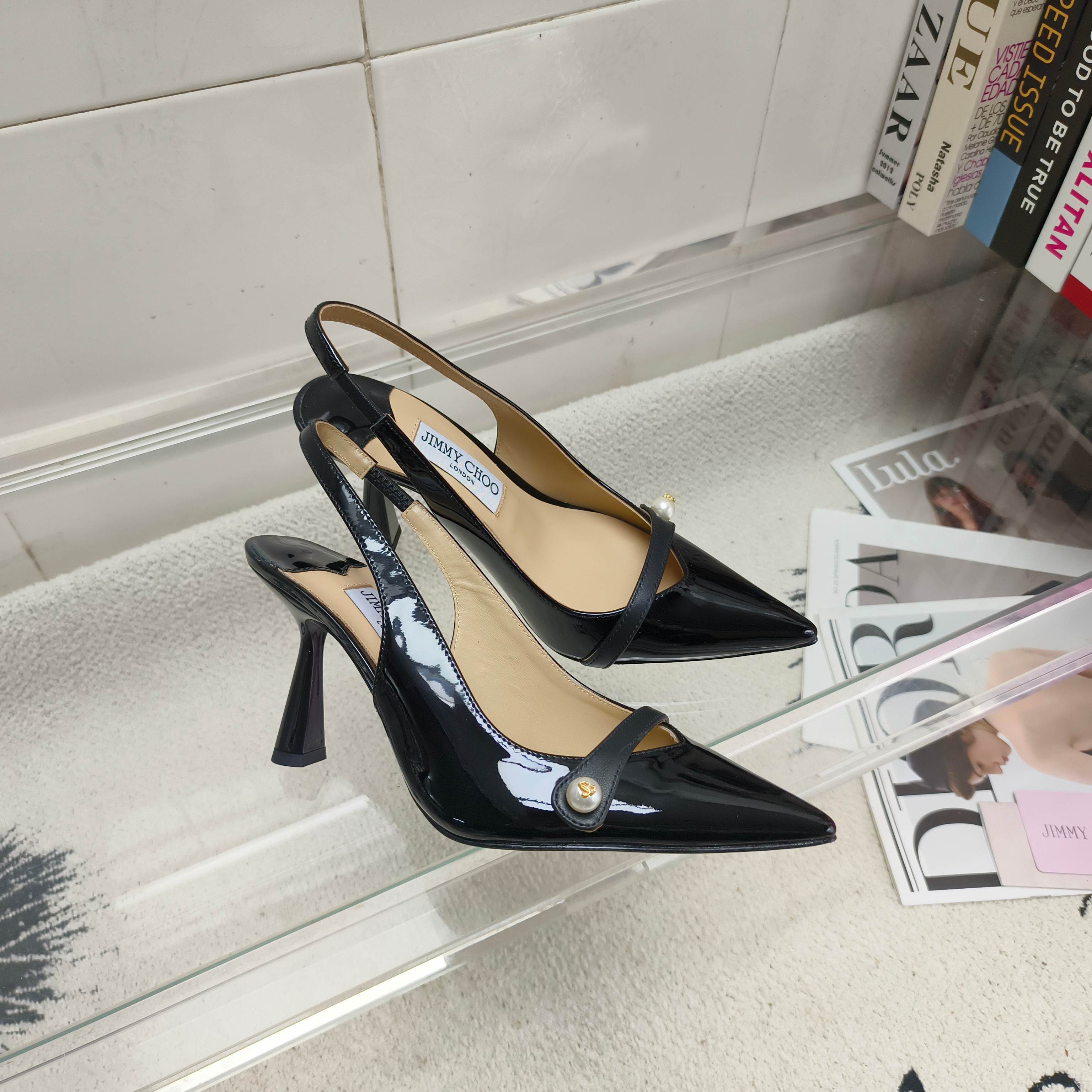 吉米周 Jimmy Choo 经典高奢皮鞋鞋履高跟鞋 #004BDA79 3