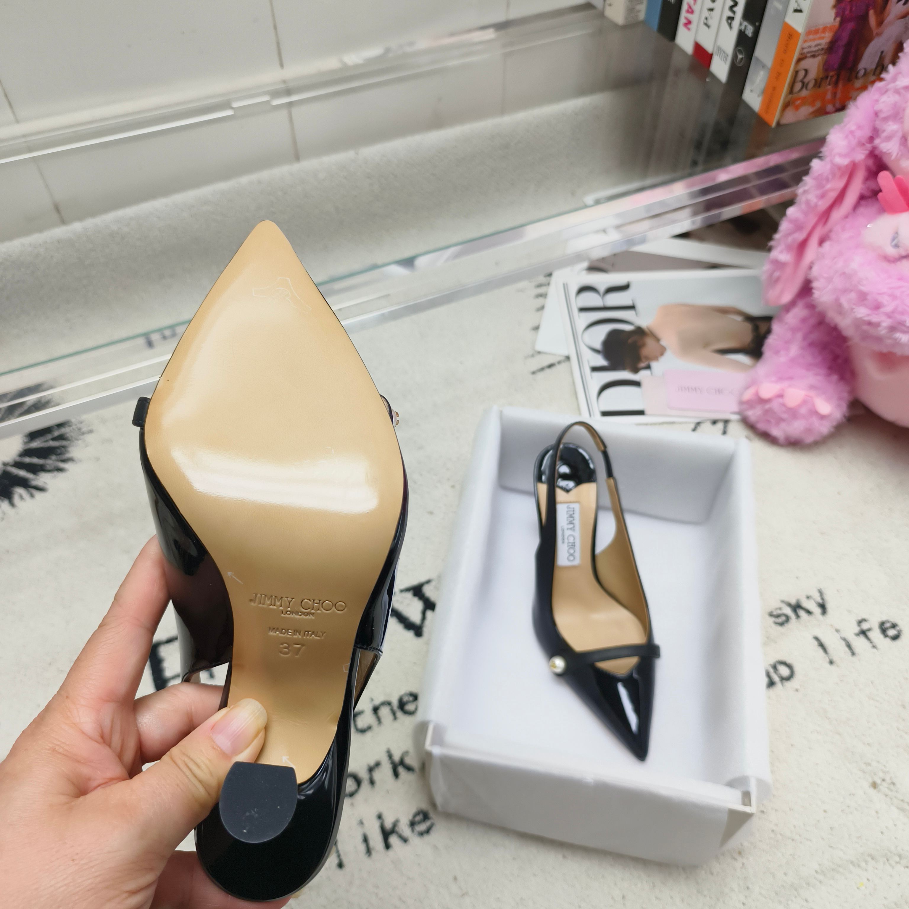 吉米周 Jimmy Choo 经典高奢皮鞋鞋履高跟鞋 #004BDA79 9