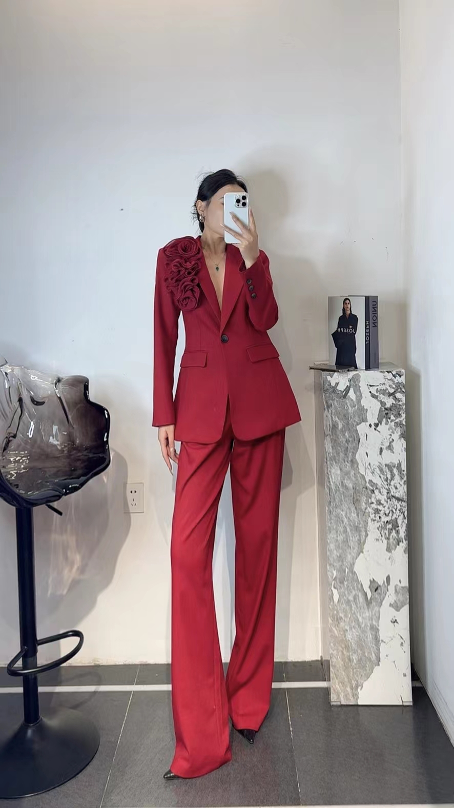 2024 Fall/Winter Women’s Clothes: High-Quality Wool Suits, Versatile Styles, Sizes SMLXL - 图片 5