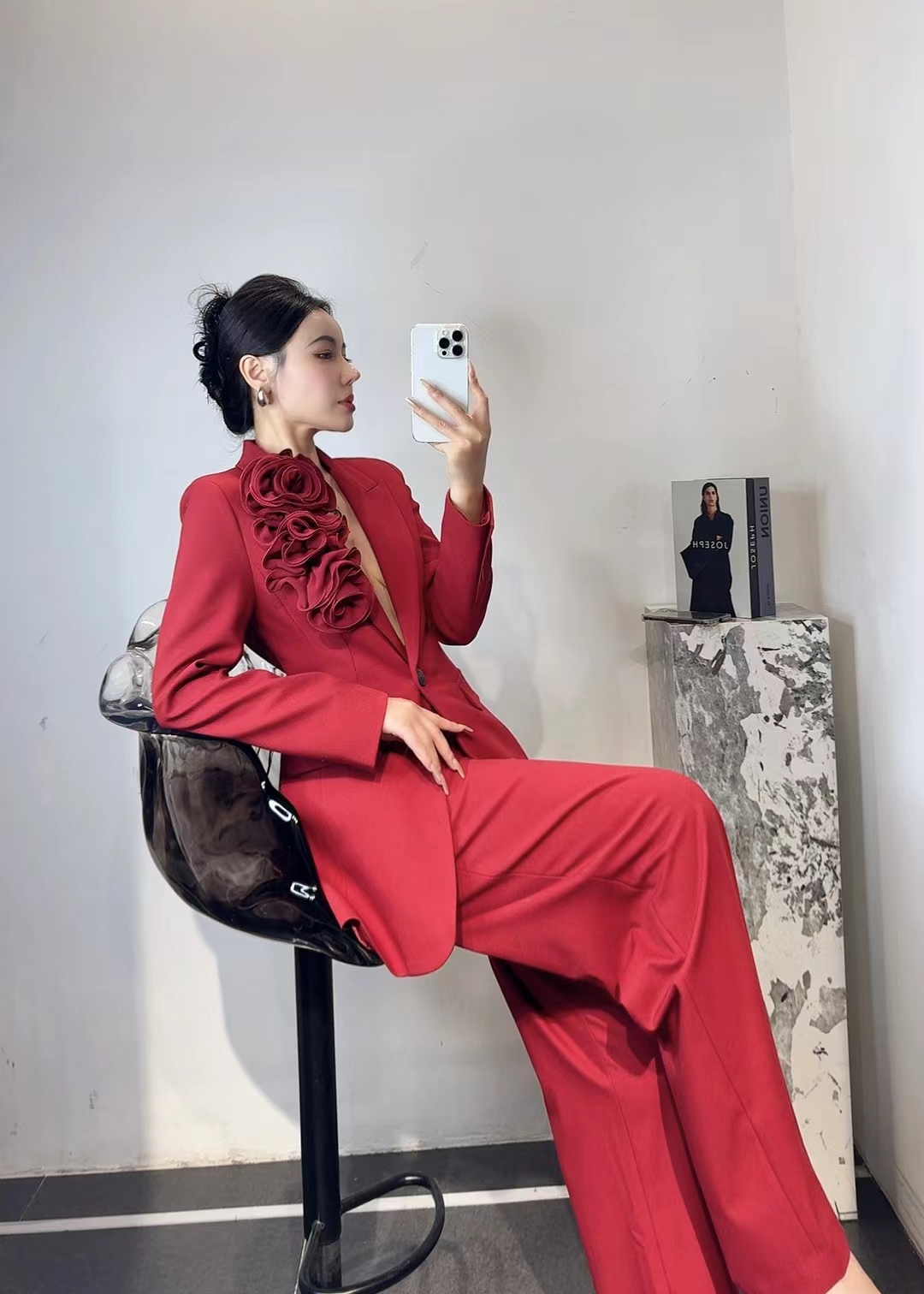 2024 Fall/Winter Women’s Clothes: High-Quality Wool Suits, Versatile Styles, Sizes SMLXL - 图片 3