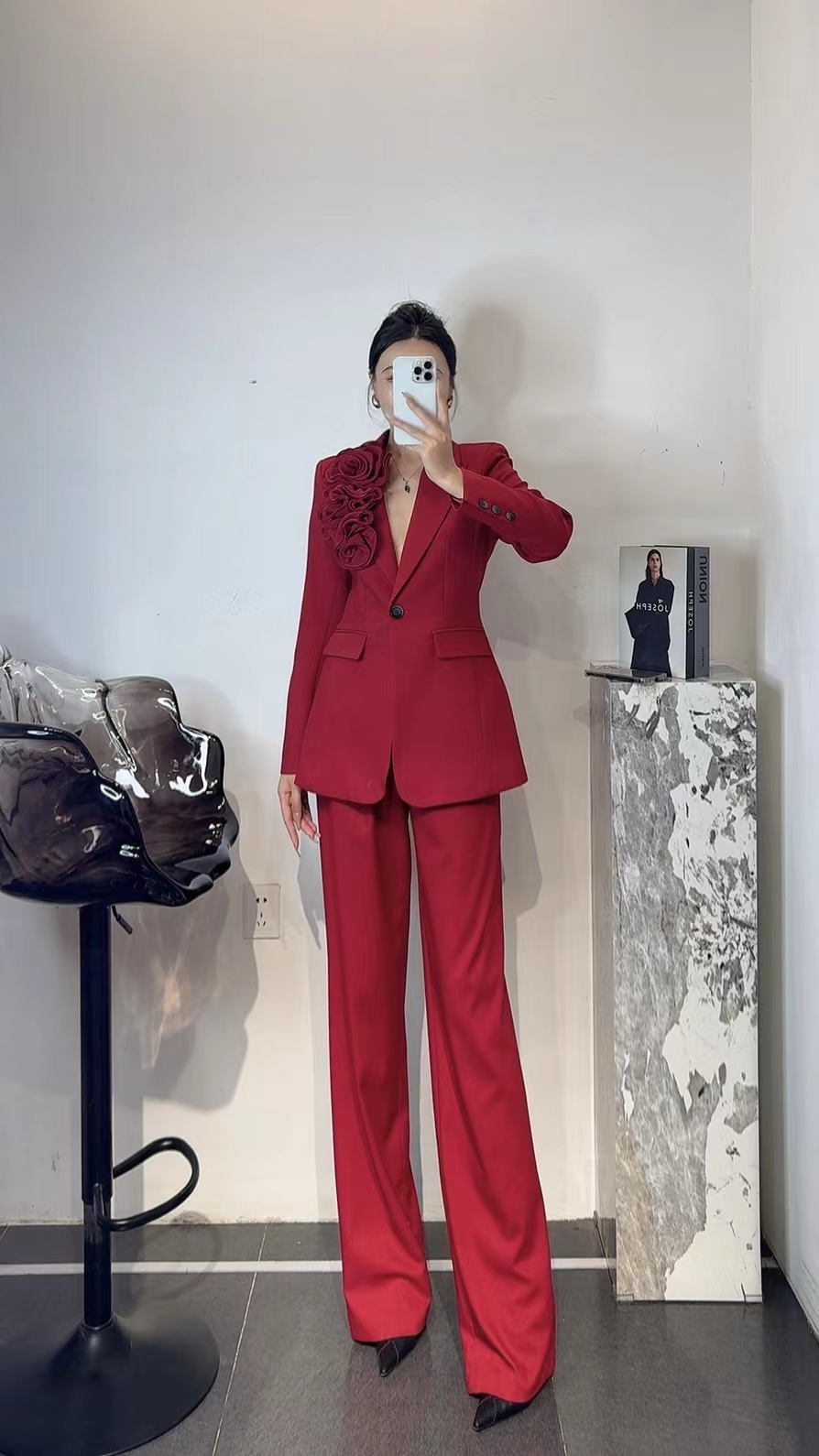 2024 Fall/Winter Women’s Clothes: High-Quality Wool Suits, Versatile Styles, Sizes SMLXL - 图片 2