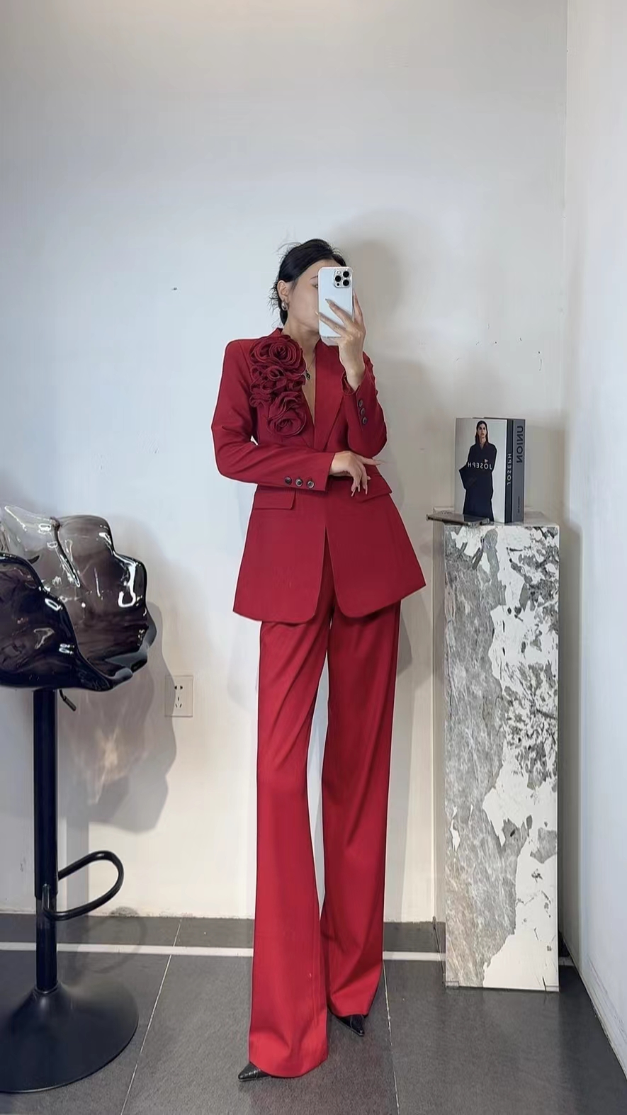 2024 Fall/Winter Women’s Clothes: High-Quality Wool Suits, Versatile Styles, Sizes SMLXL - 图片 4
